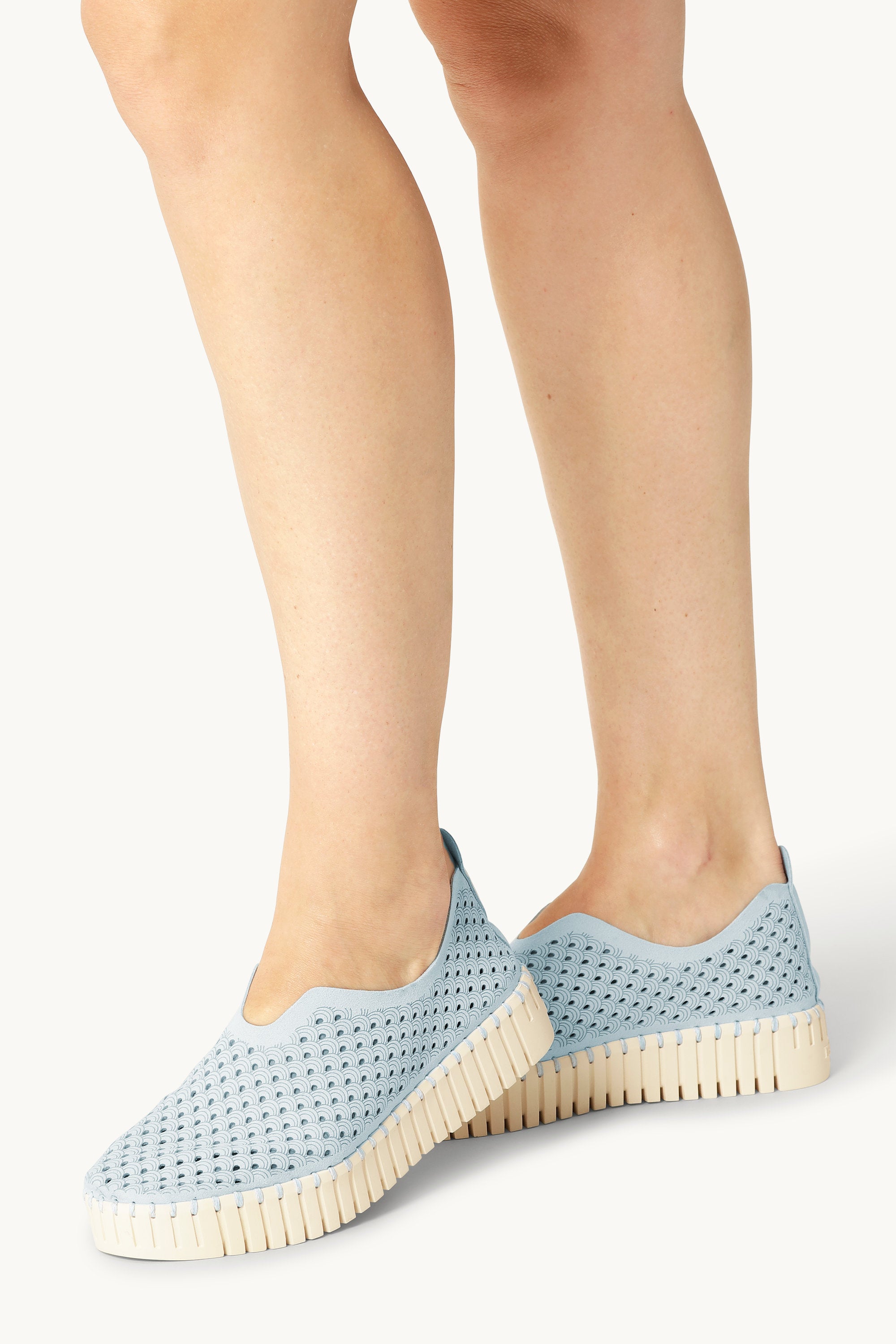 Platform Tulip Slipper - Ash Blue
