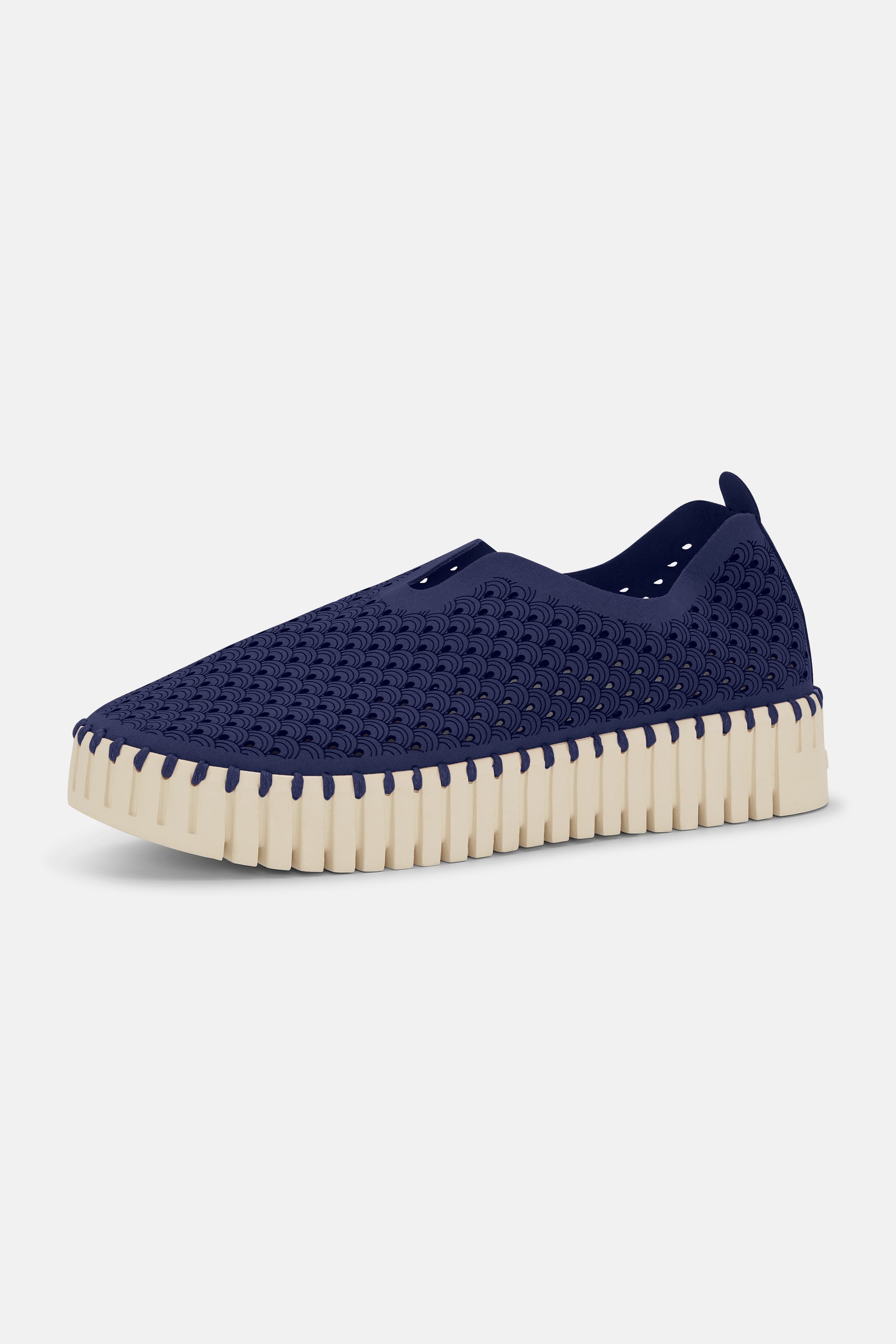 Platform Tulip Slipper - Dark Indigo