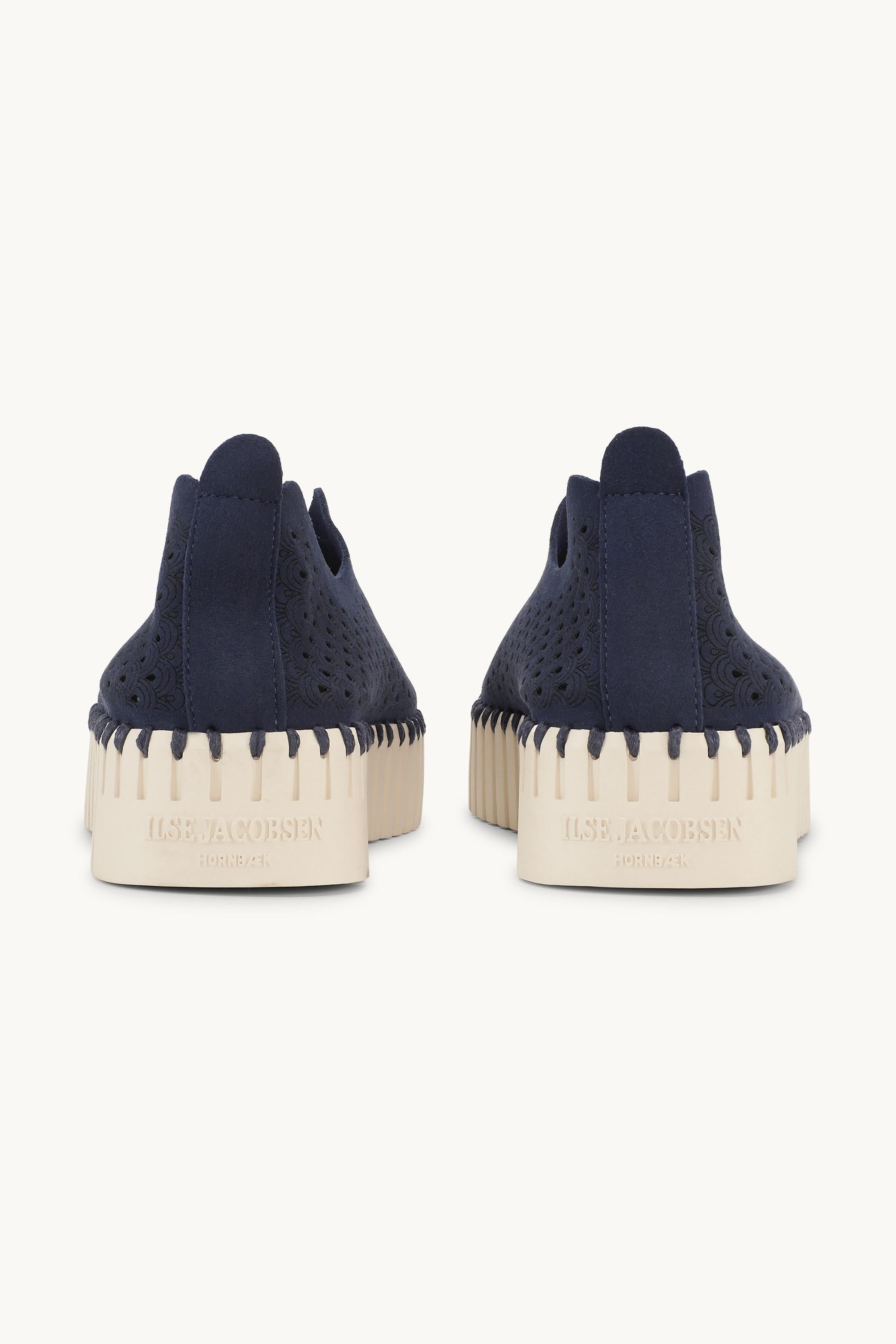 Platform Tulip Slipper - Dark Indigo