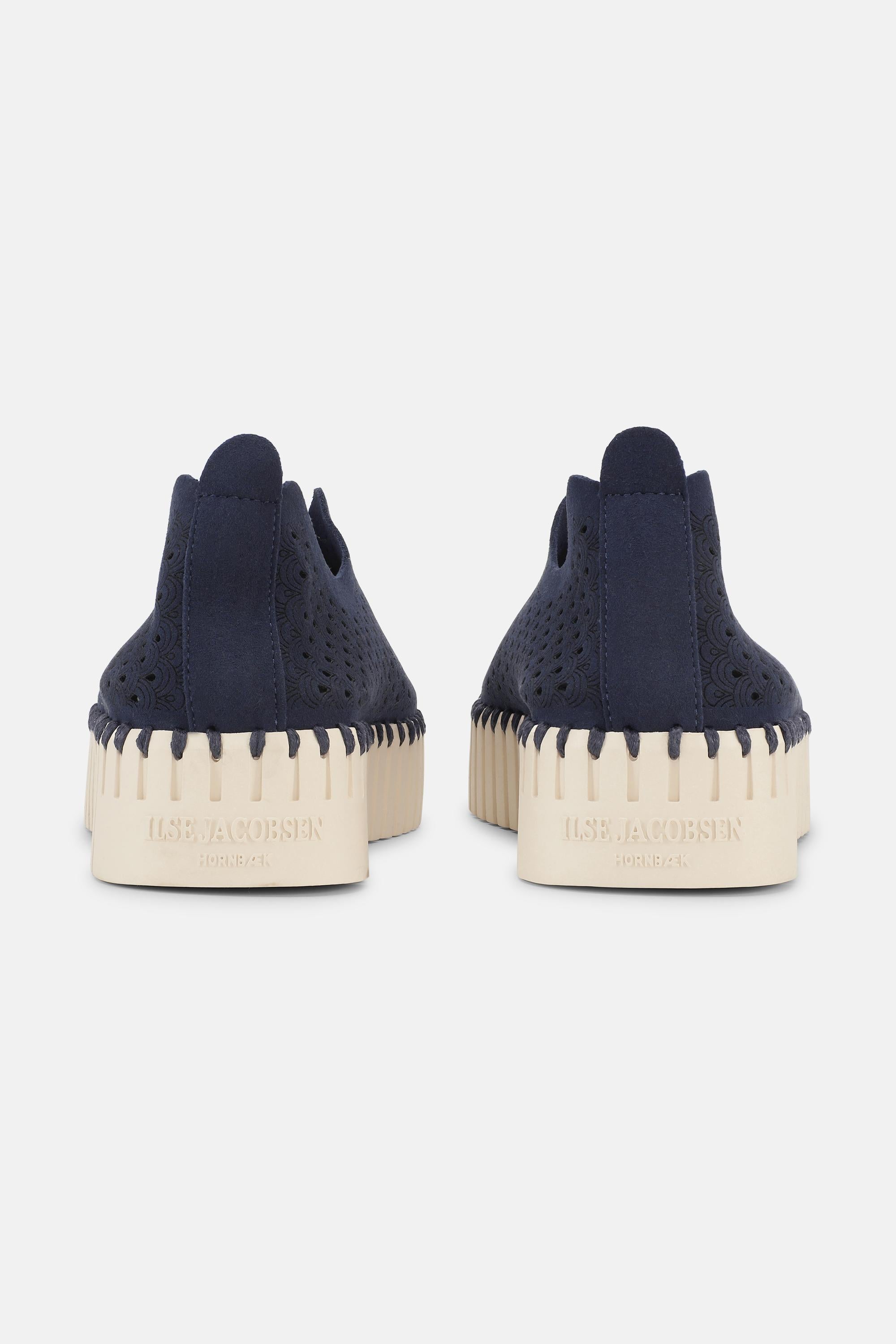 Platform Tulip Slipper - Dark Indigo