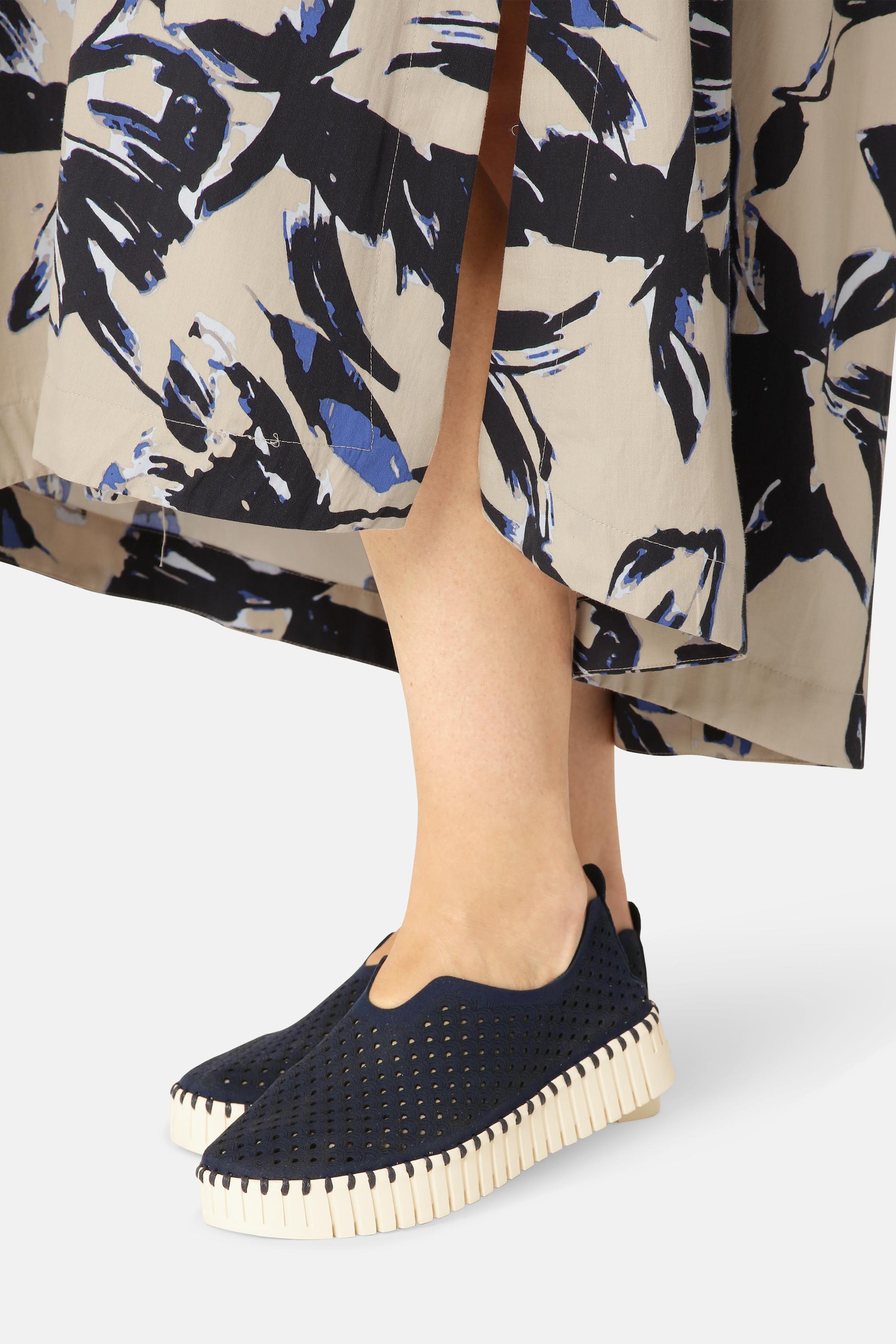 Platform Tulip Slipper - Dark Indigo