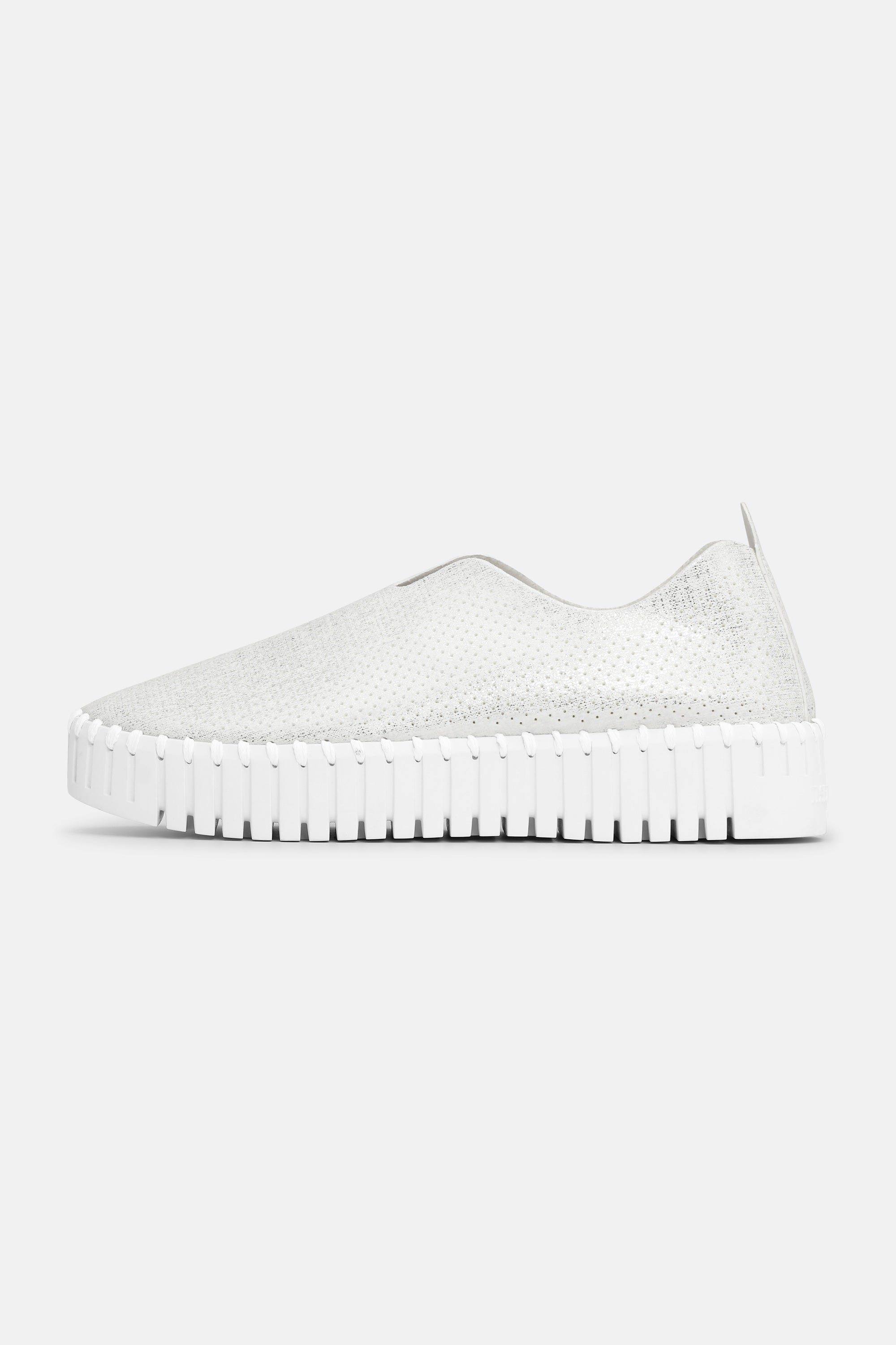 Tulip Plateauschuhe Glitter - White White