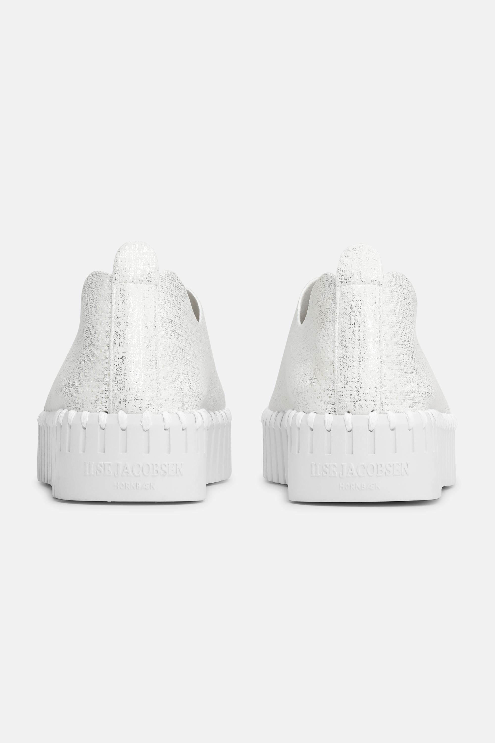 Tulip Plateauschuhe Glitter - White White