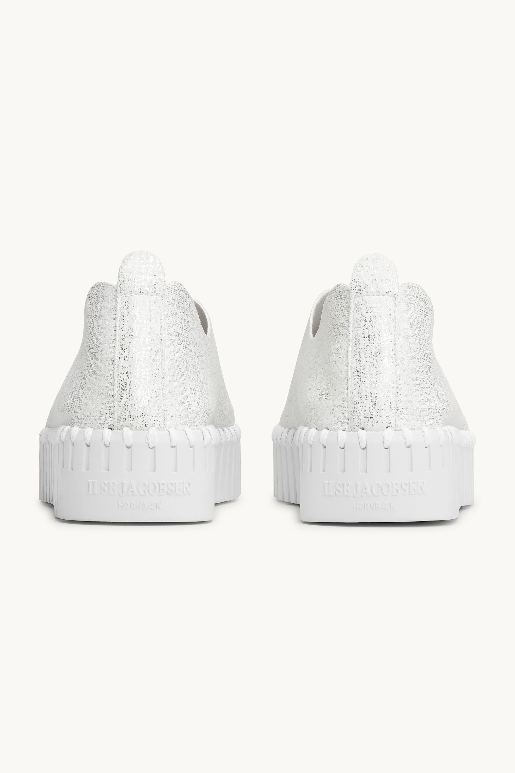 Tulip Plateauschuhe Glitter - White White