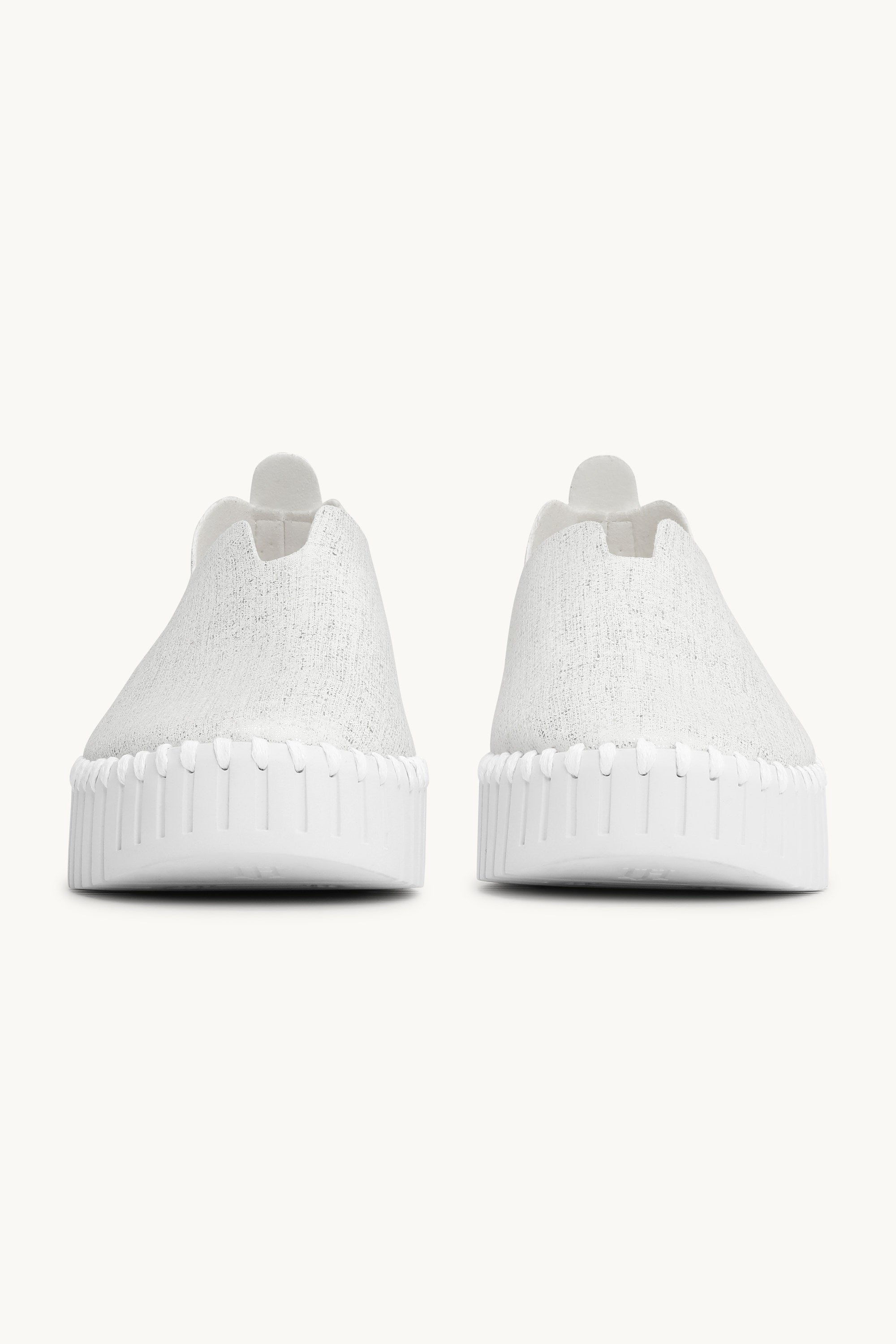 Tulip Plateauschuhe Glitter - White White