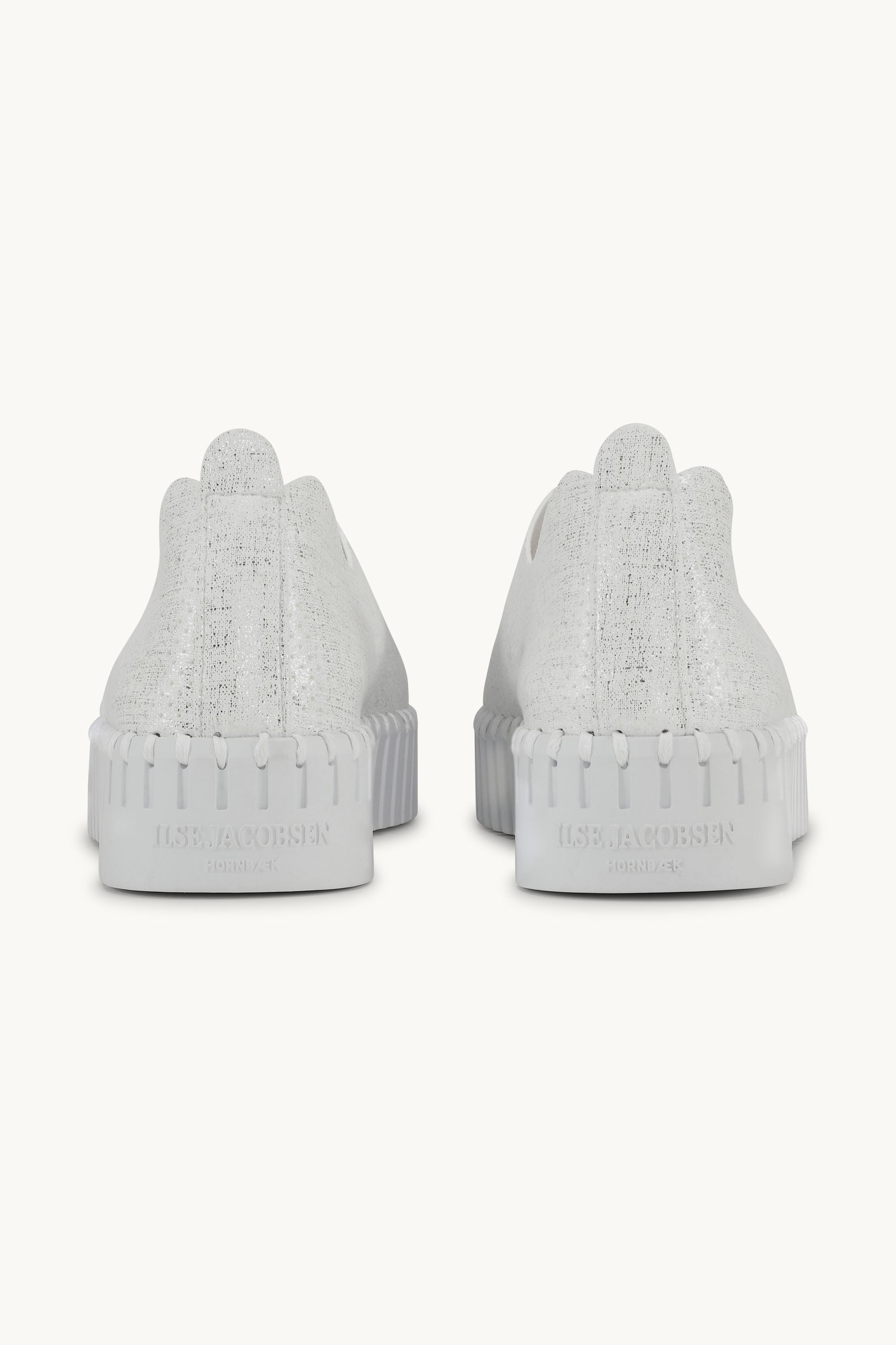 Tulip Plateauschuhe Glitter - White White