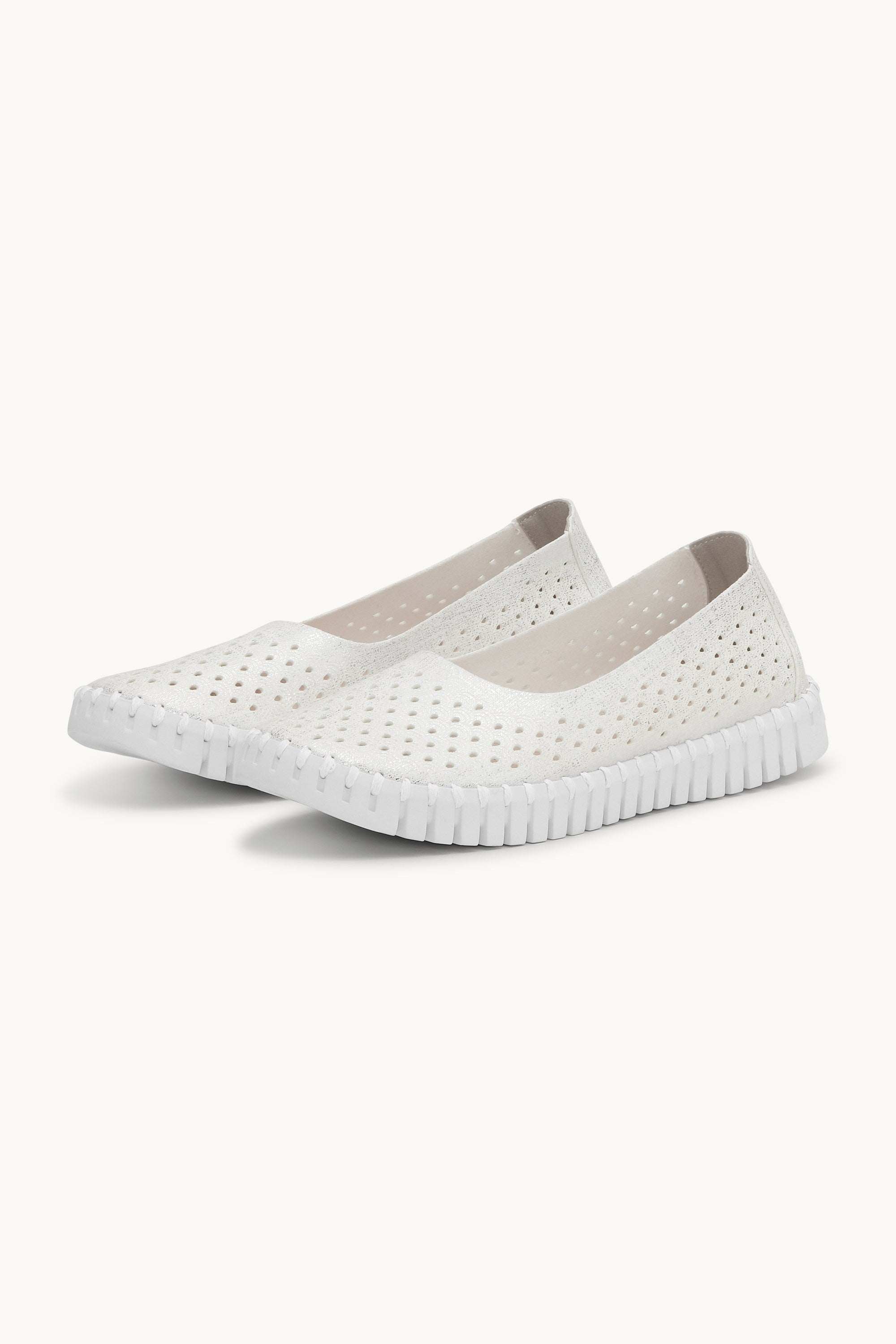 Tulip Slipper Glitter - White White