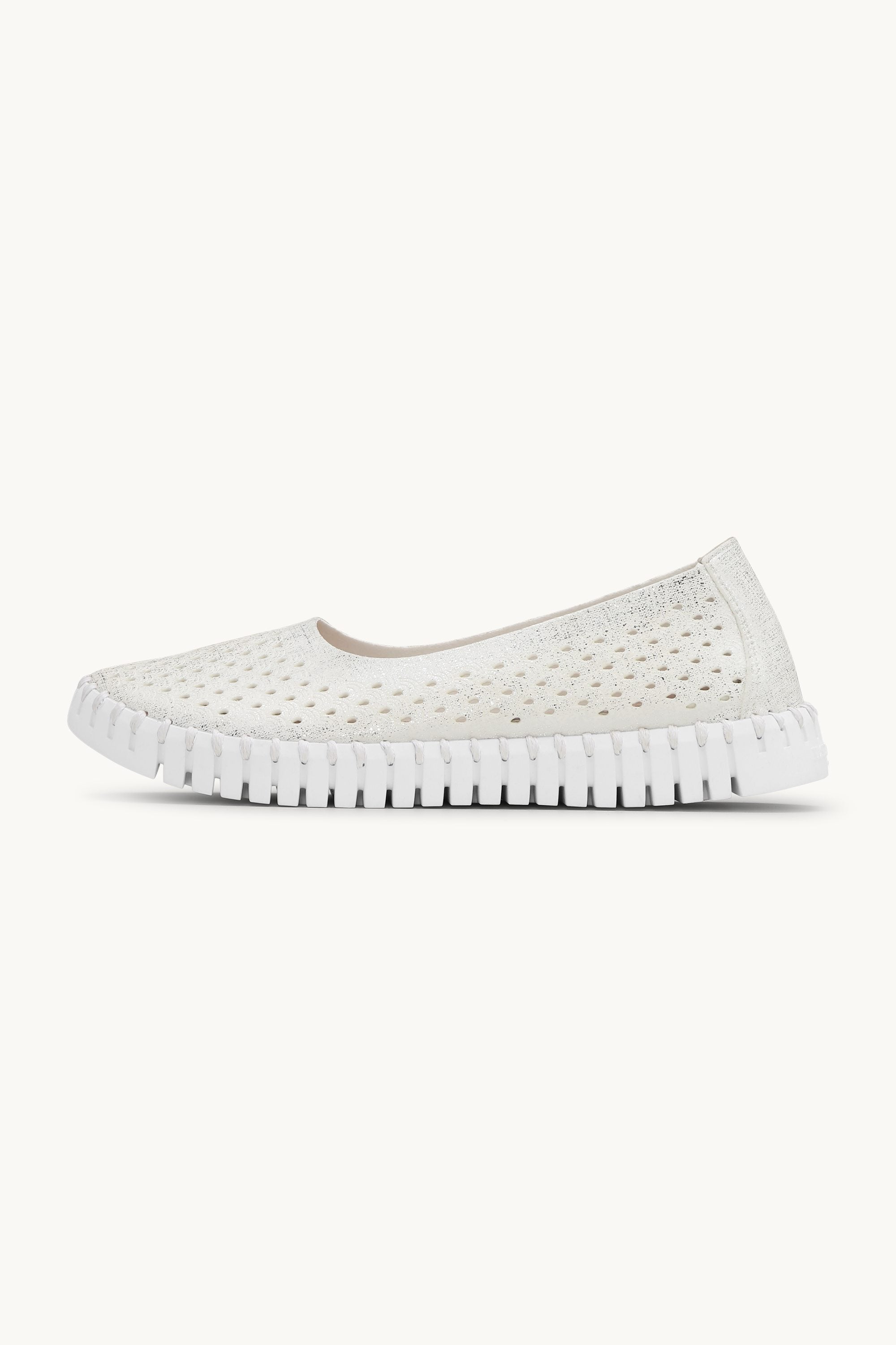 Tulip Slipper Glitter - White White