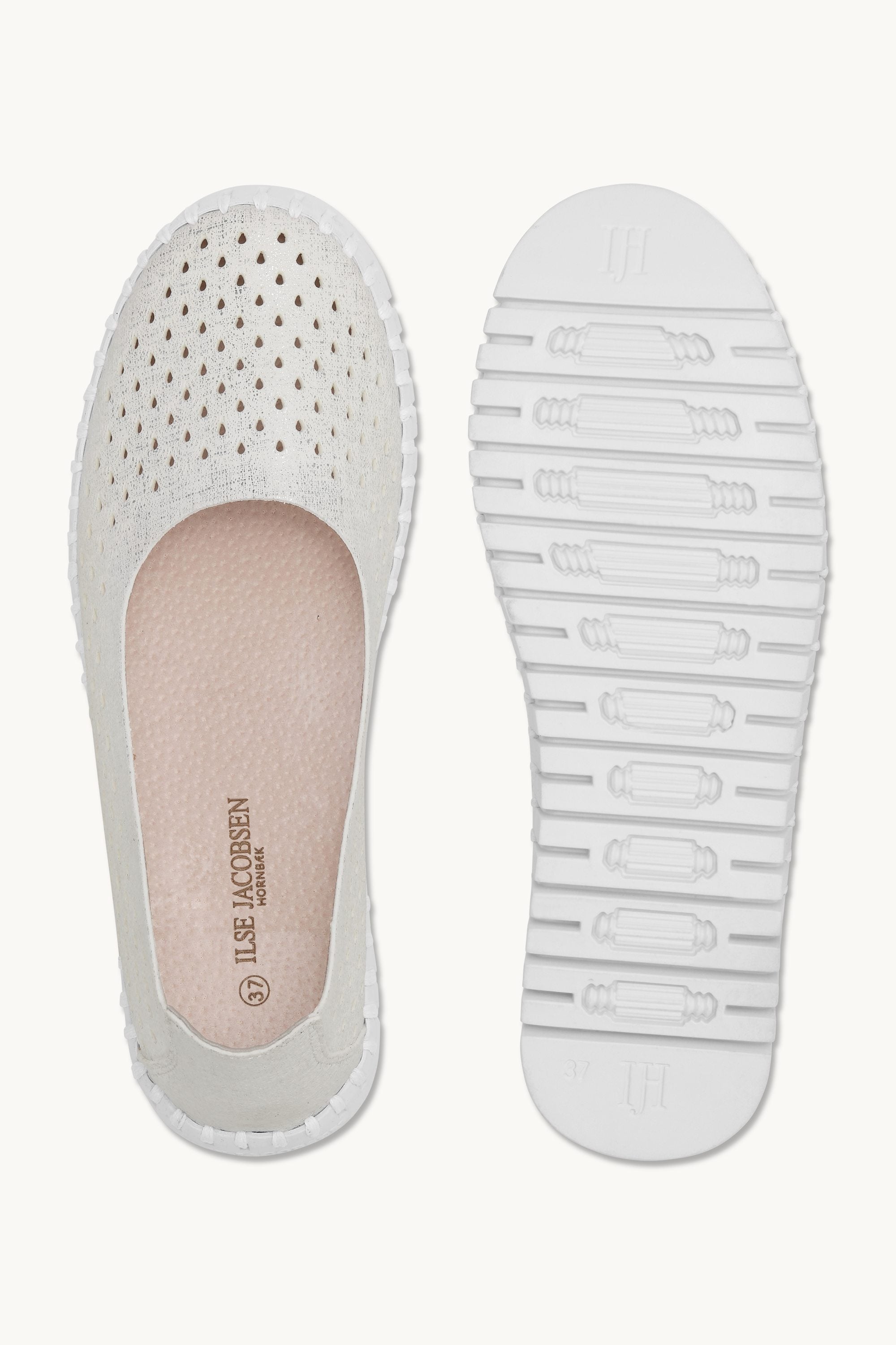 Tulip Slipper Glitter - White White