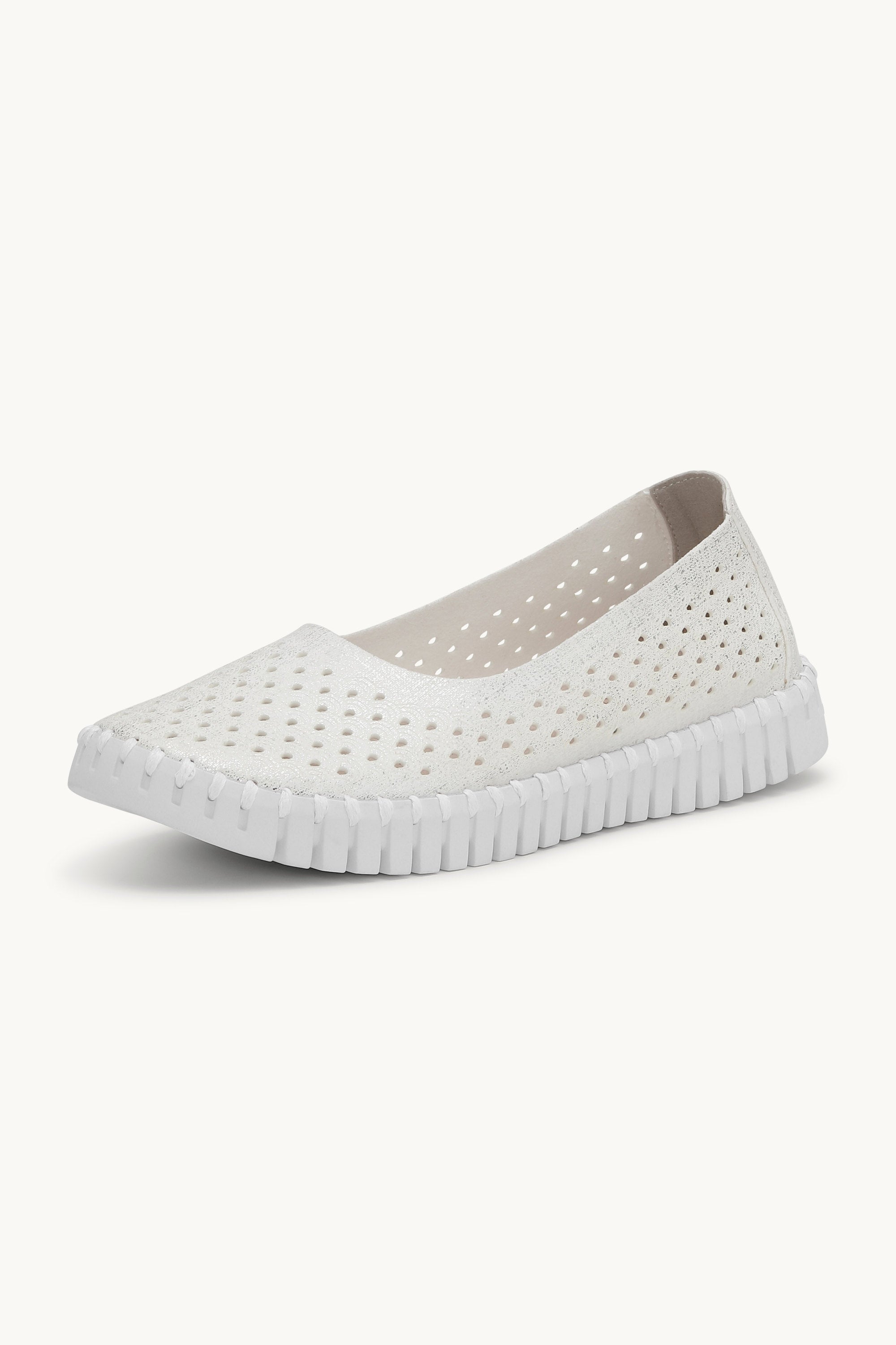 Tulip Slipper Glitter - White White