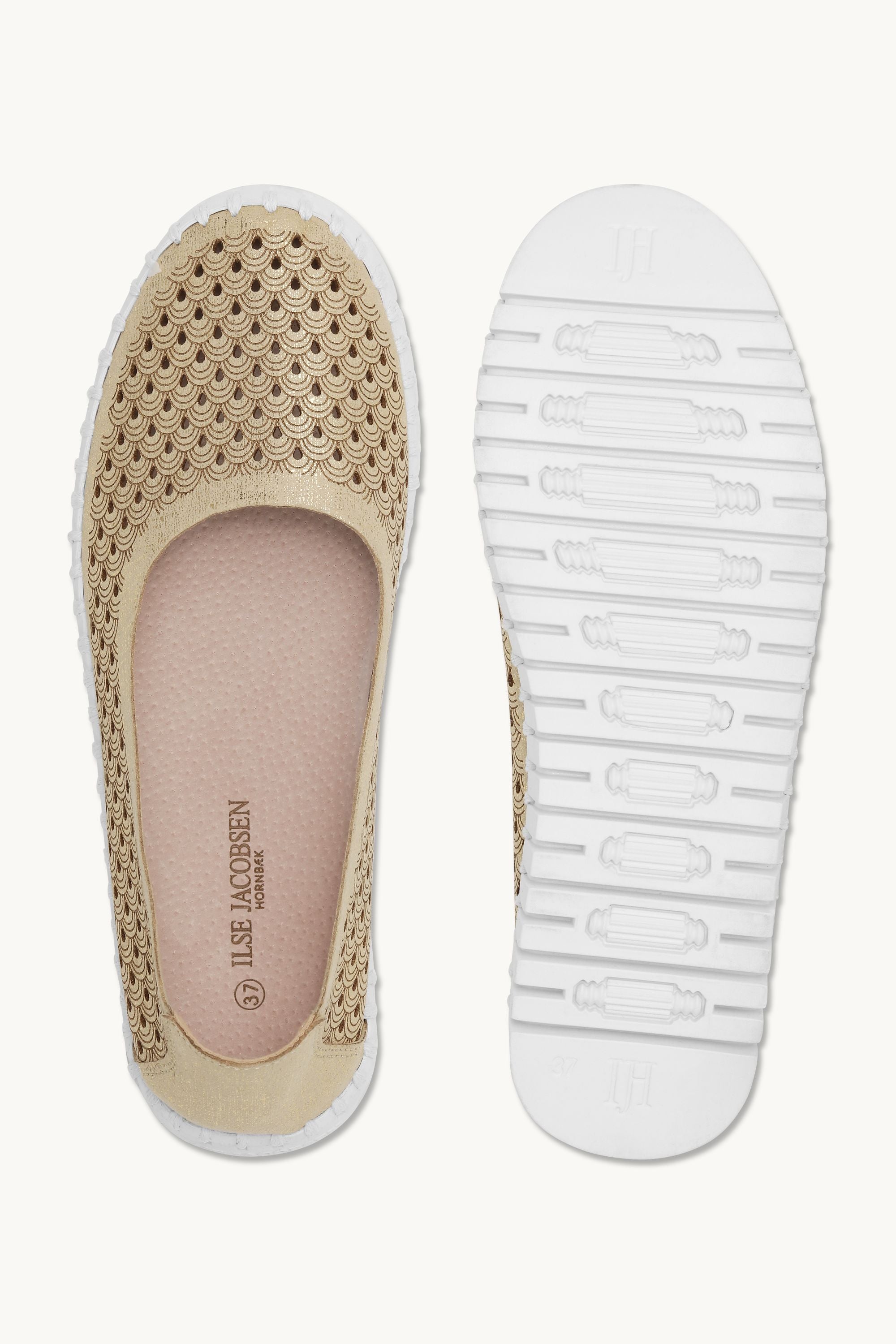 Tulip Slipper Glitter - Platin White