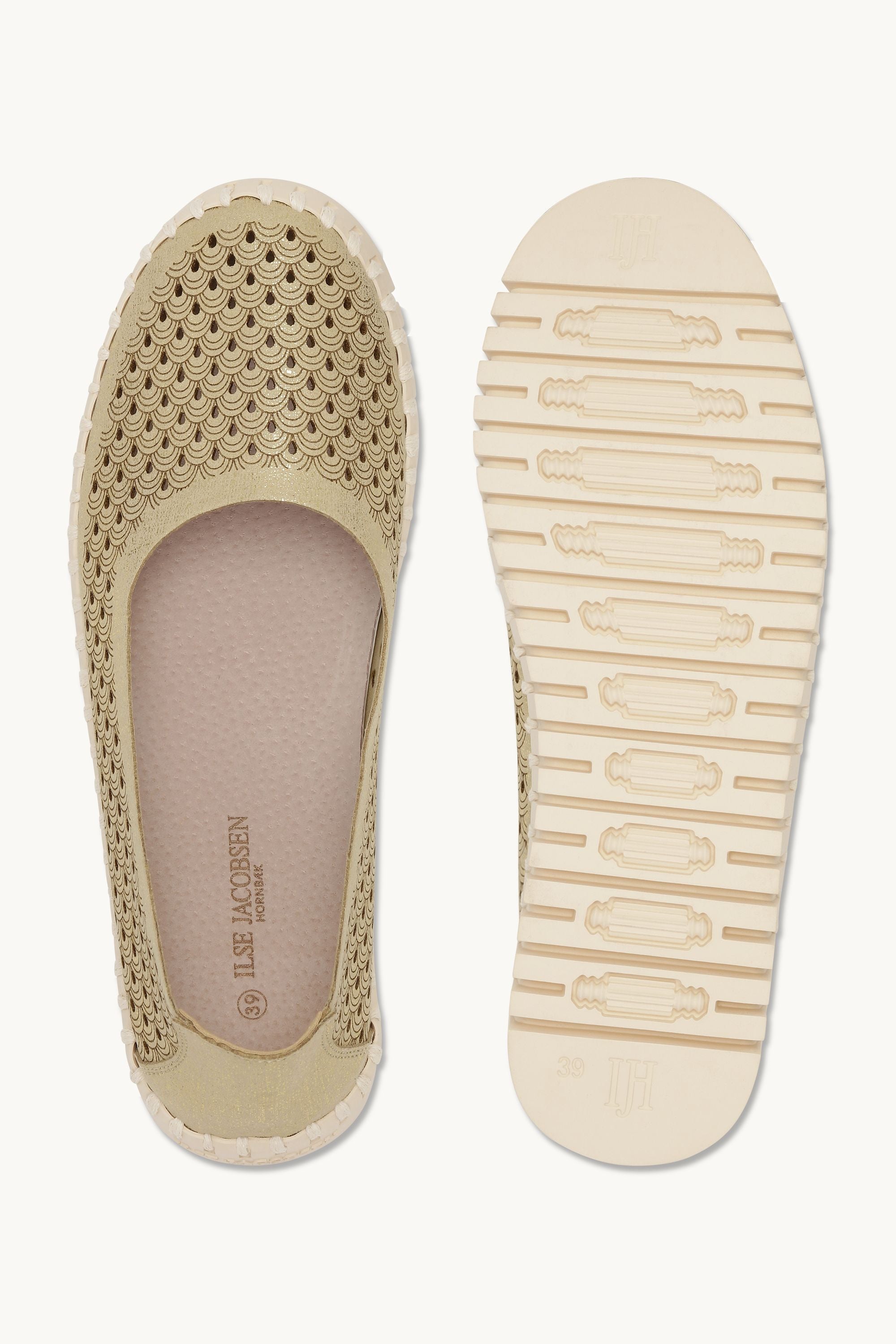 Tulip Slipper Glitter - Platin Pearled Ivory