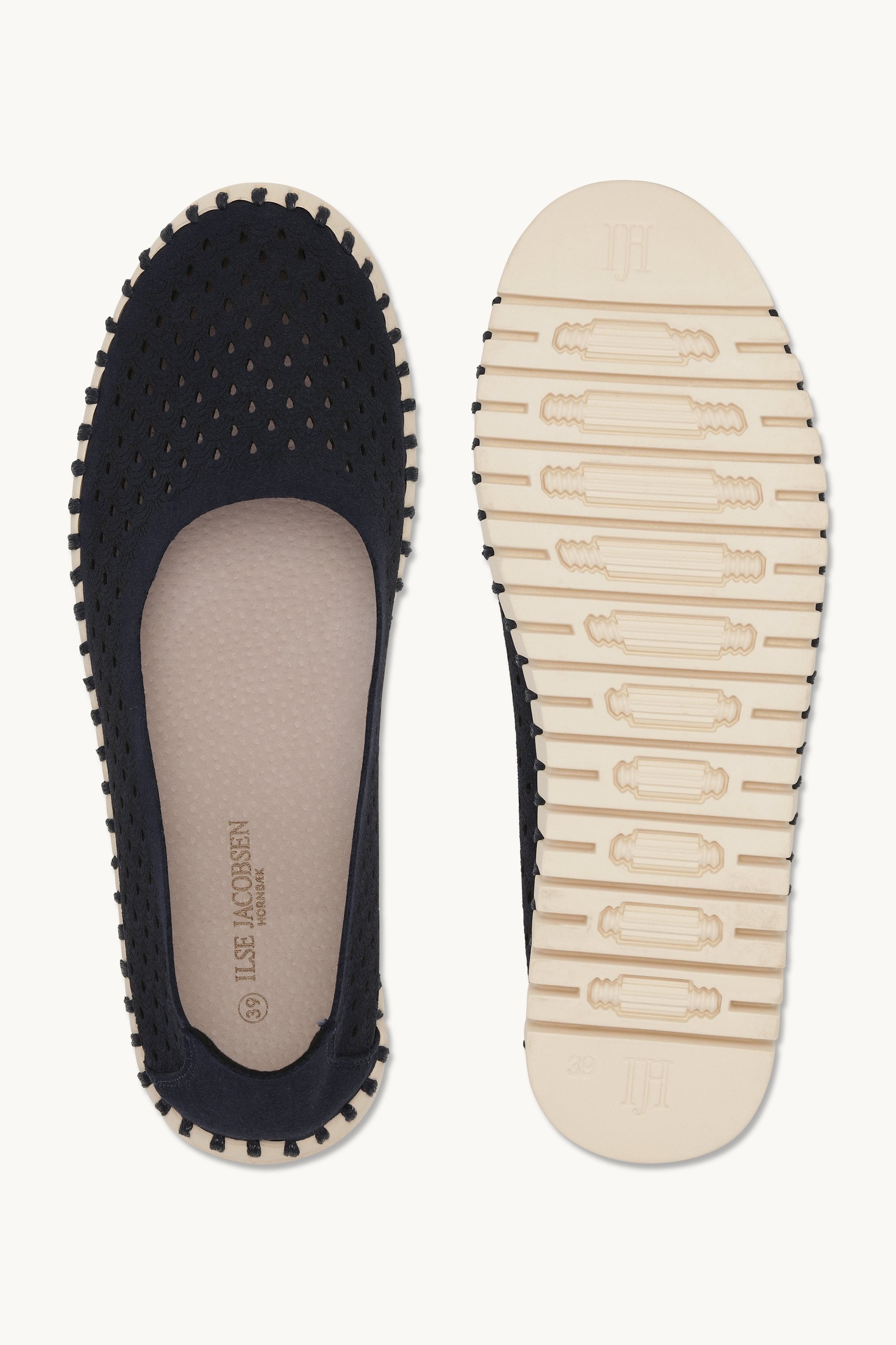 Ballerinas - Dark Indigo Pearled Ivory