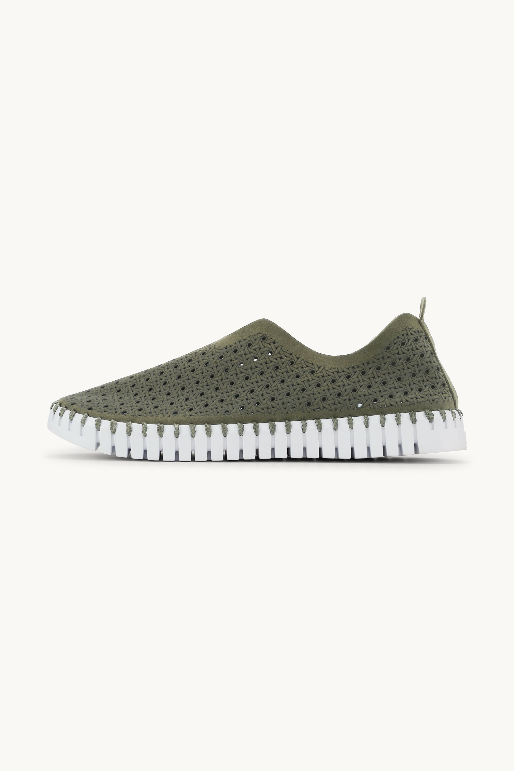 Tulip Slipper - Army White