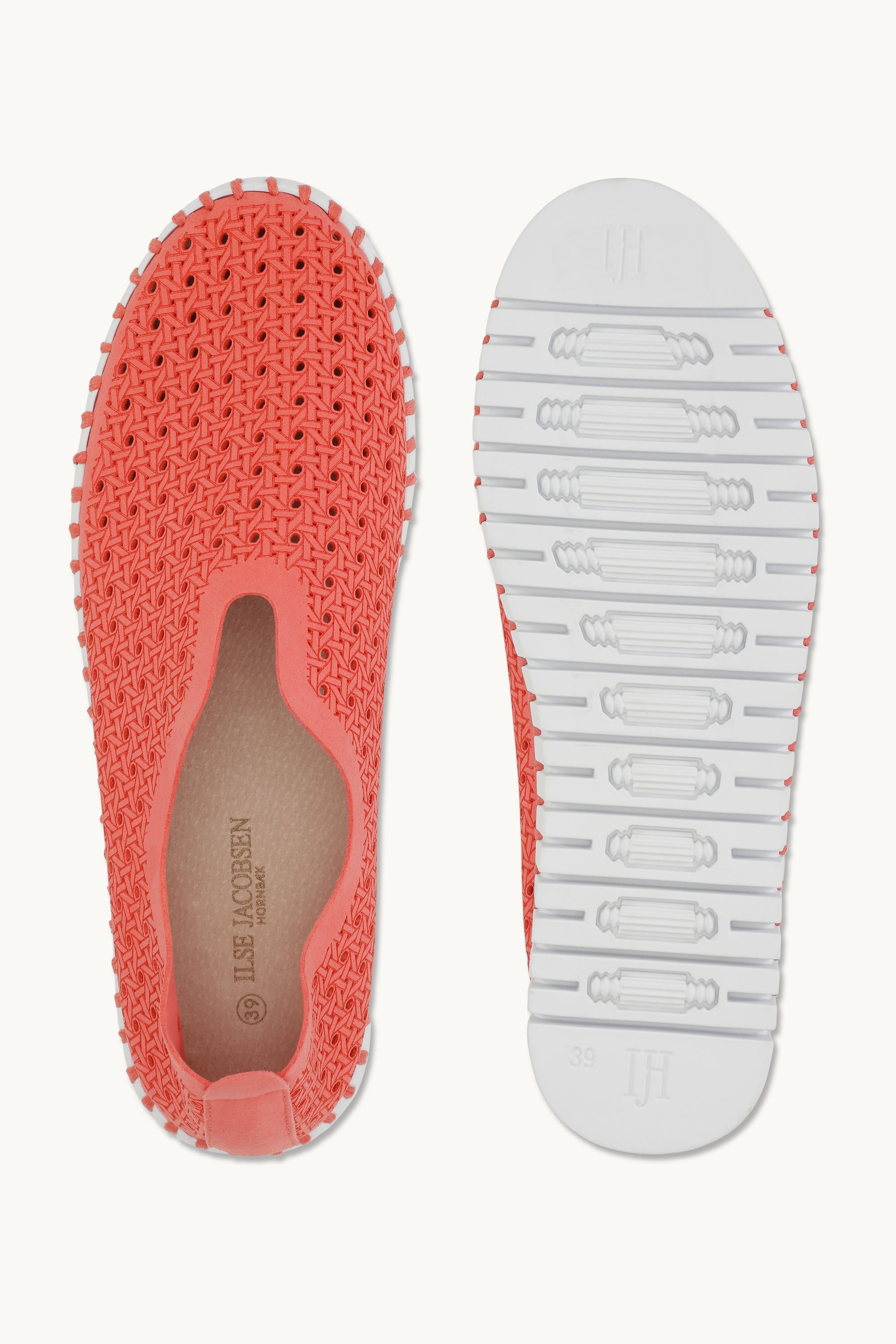 Tulip Slipper - Raspberry White