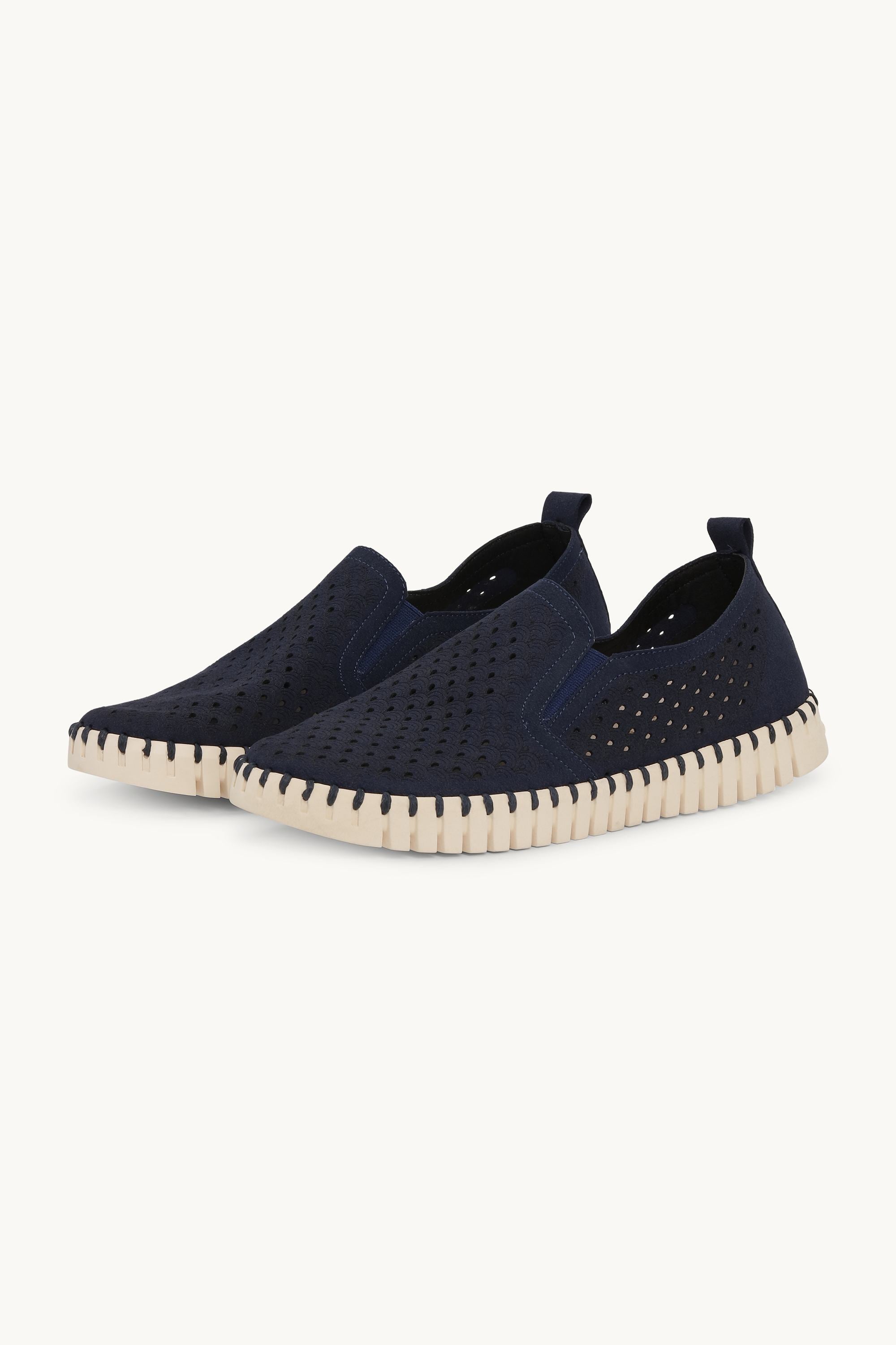 Tulip Flats - Dark Indigo Pearled Ivory