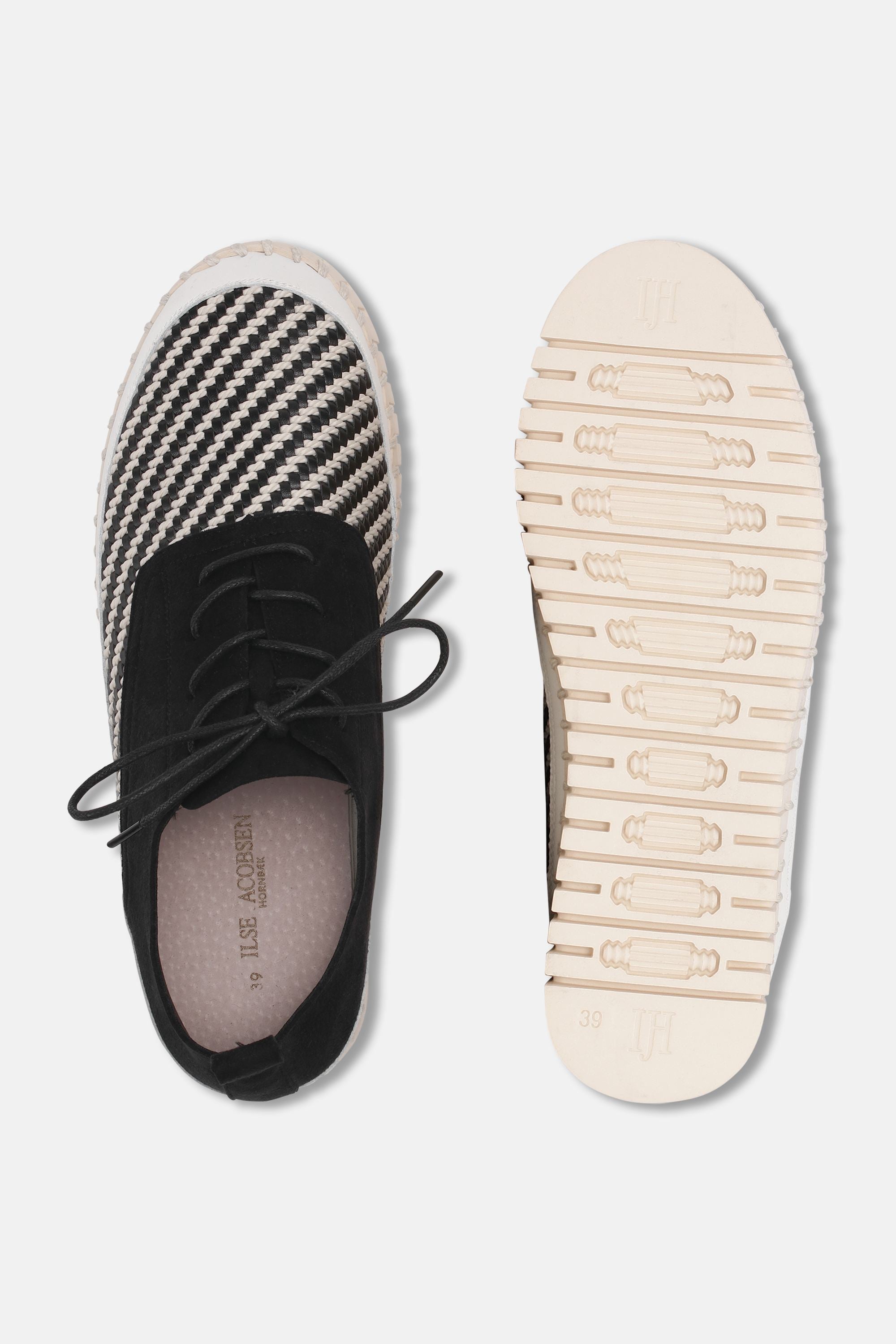 Tulip Slipper Mit Schnürung - Black