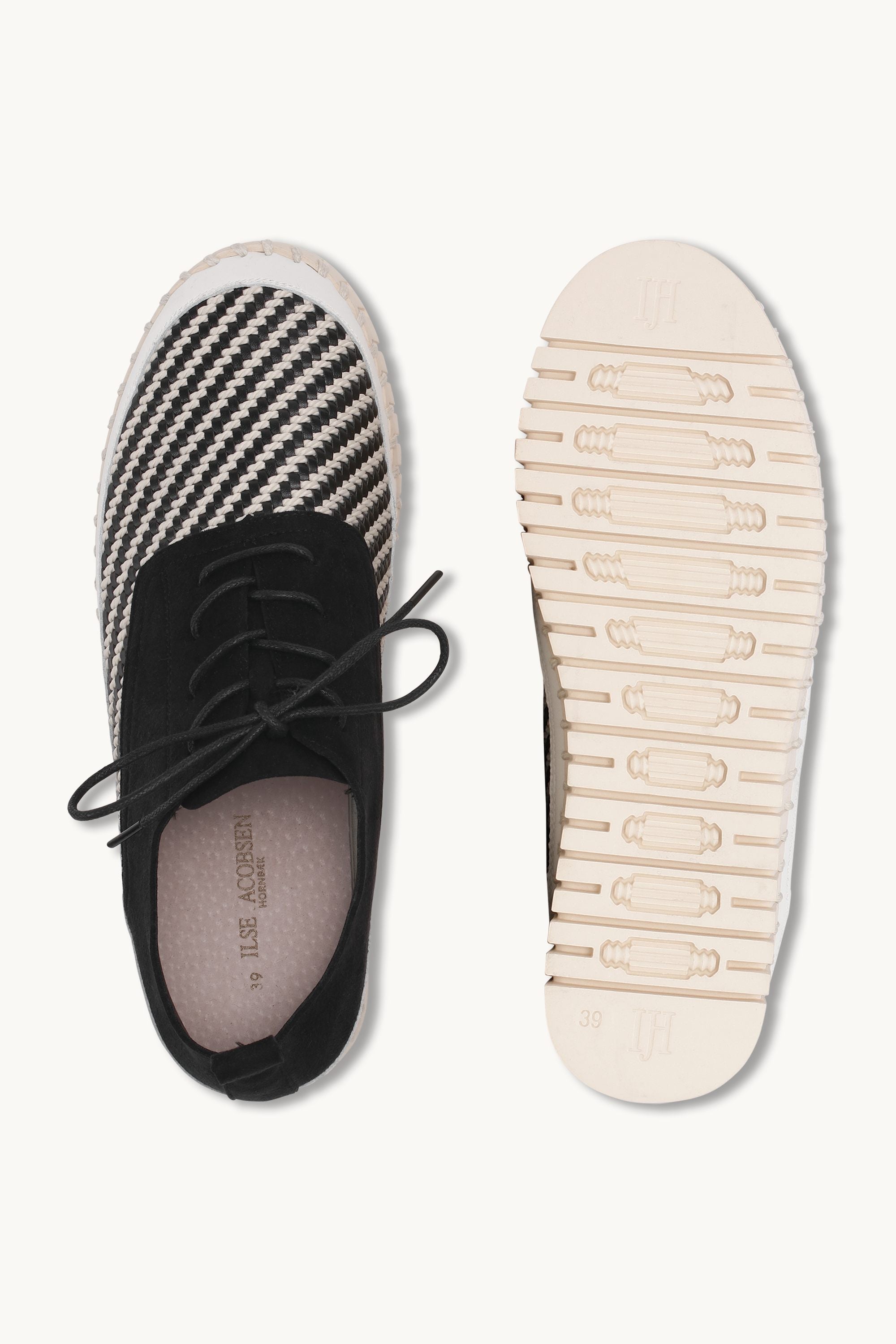 Tulip Slipper Mit Schnürung - Black