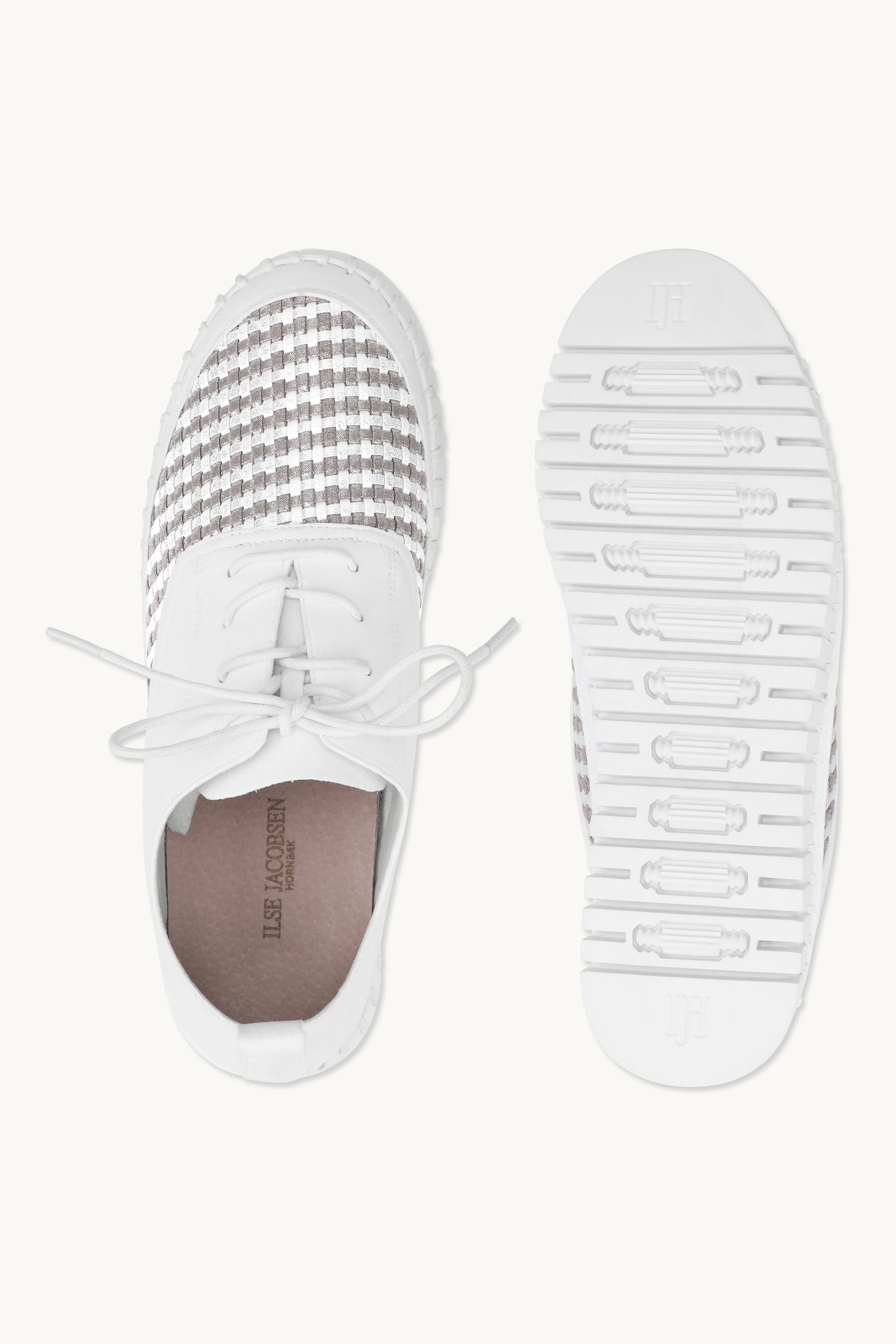 Tulip Slipper Mit Schnürung - White White