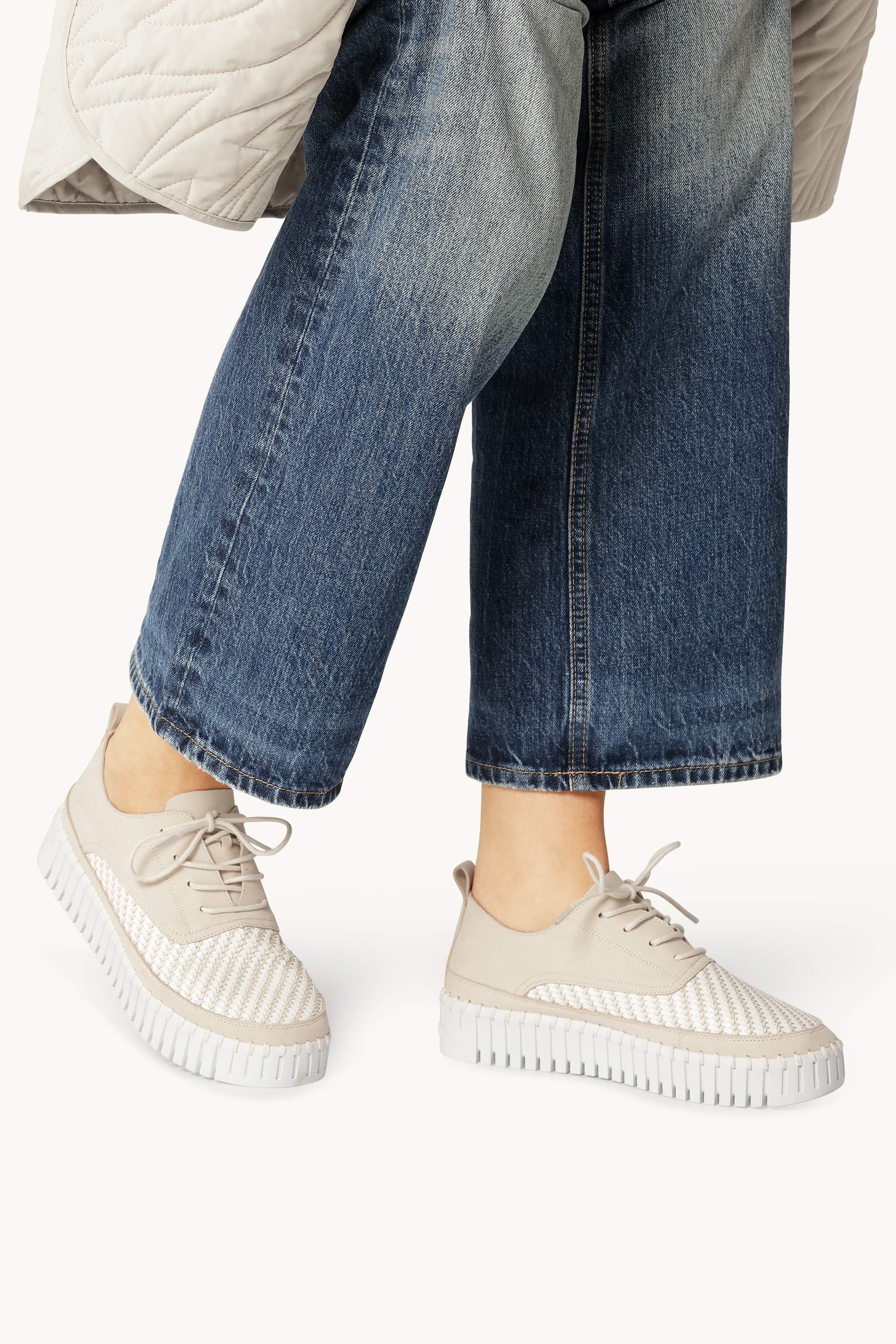 Tulip Slipper Mit Schnürung - Kit White