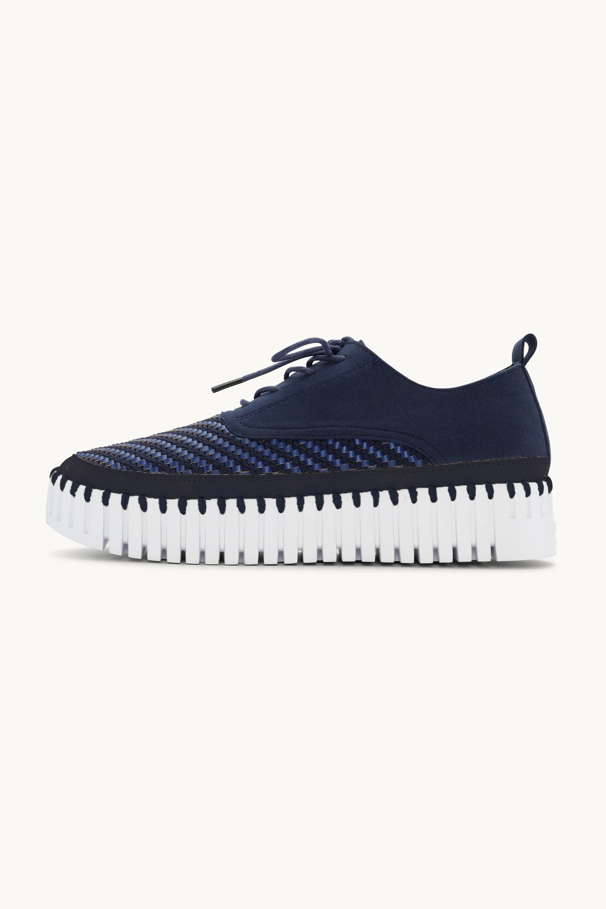 Tulip Slipper Mit Schnürung - Dark Indigo White