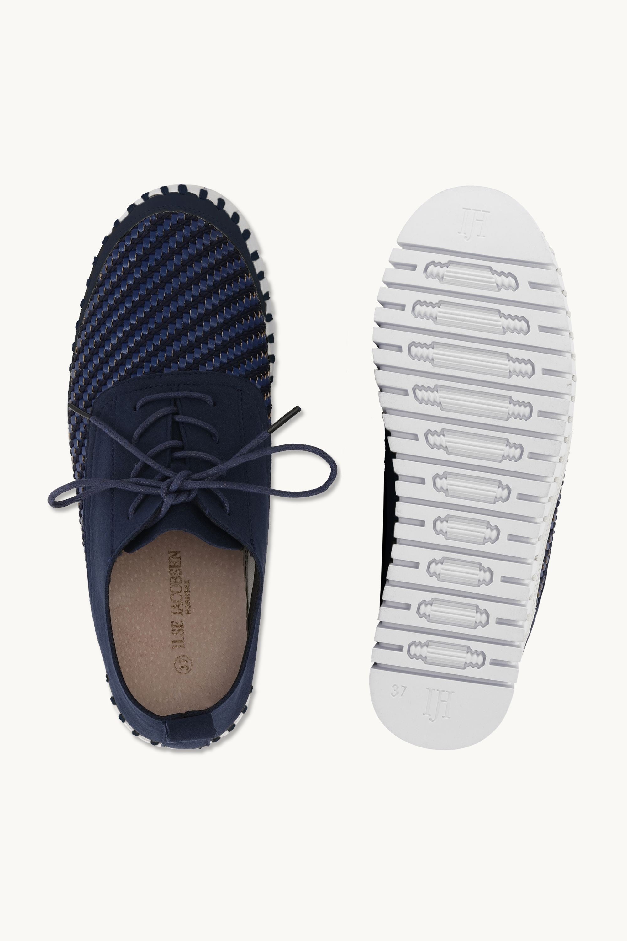 Tulip Slipper Mit Schnürung - Dark Indigo White