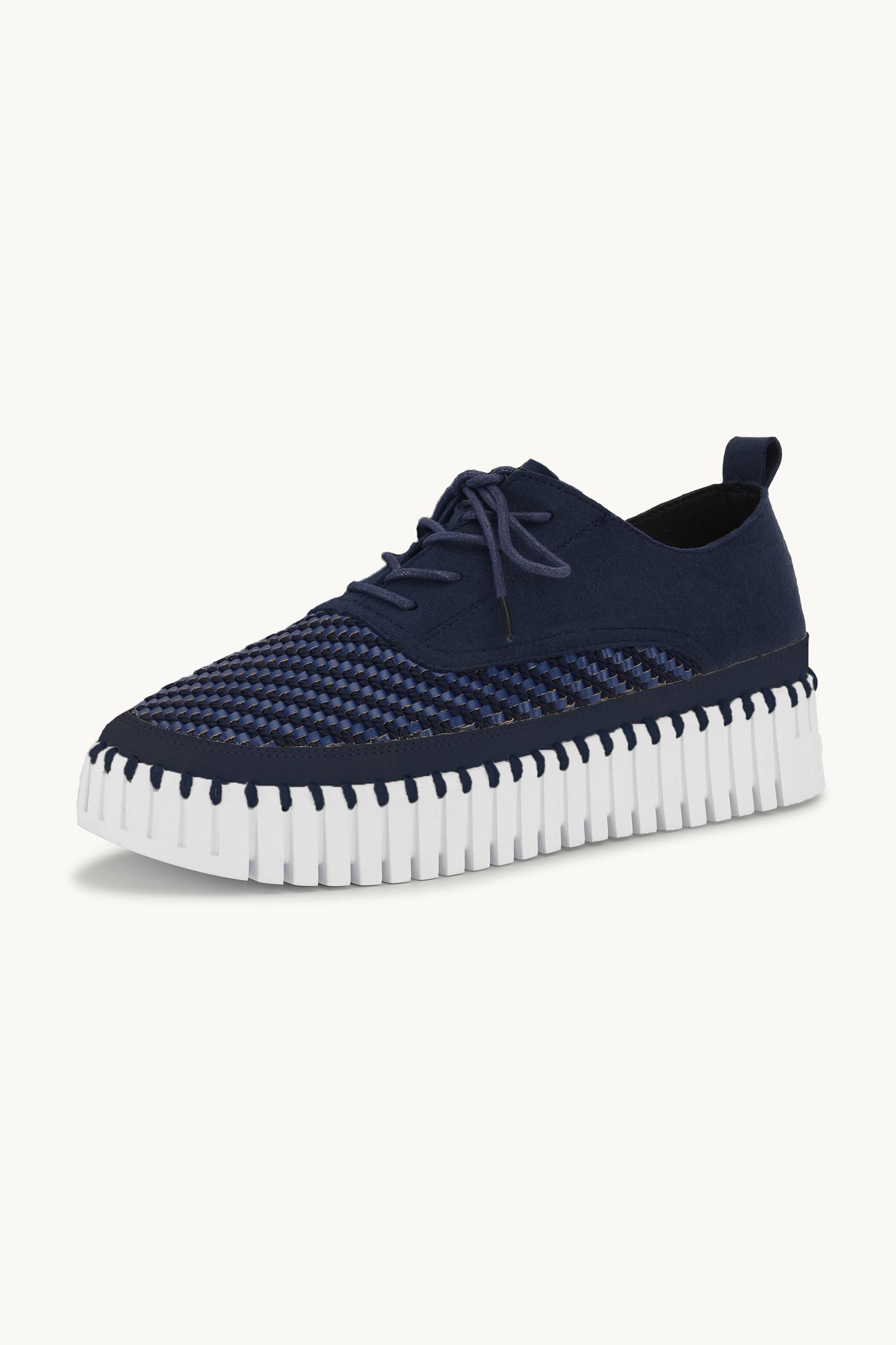 Tulip Slipper Mit Schnürung - Dark Indigo White