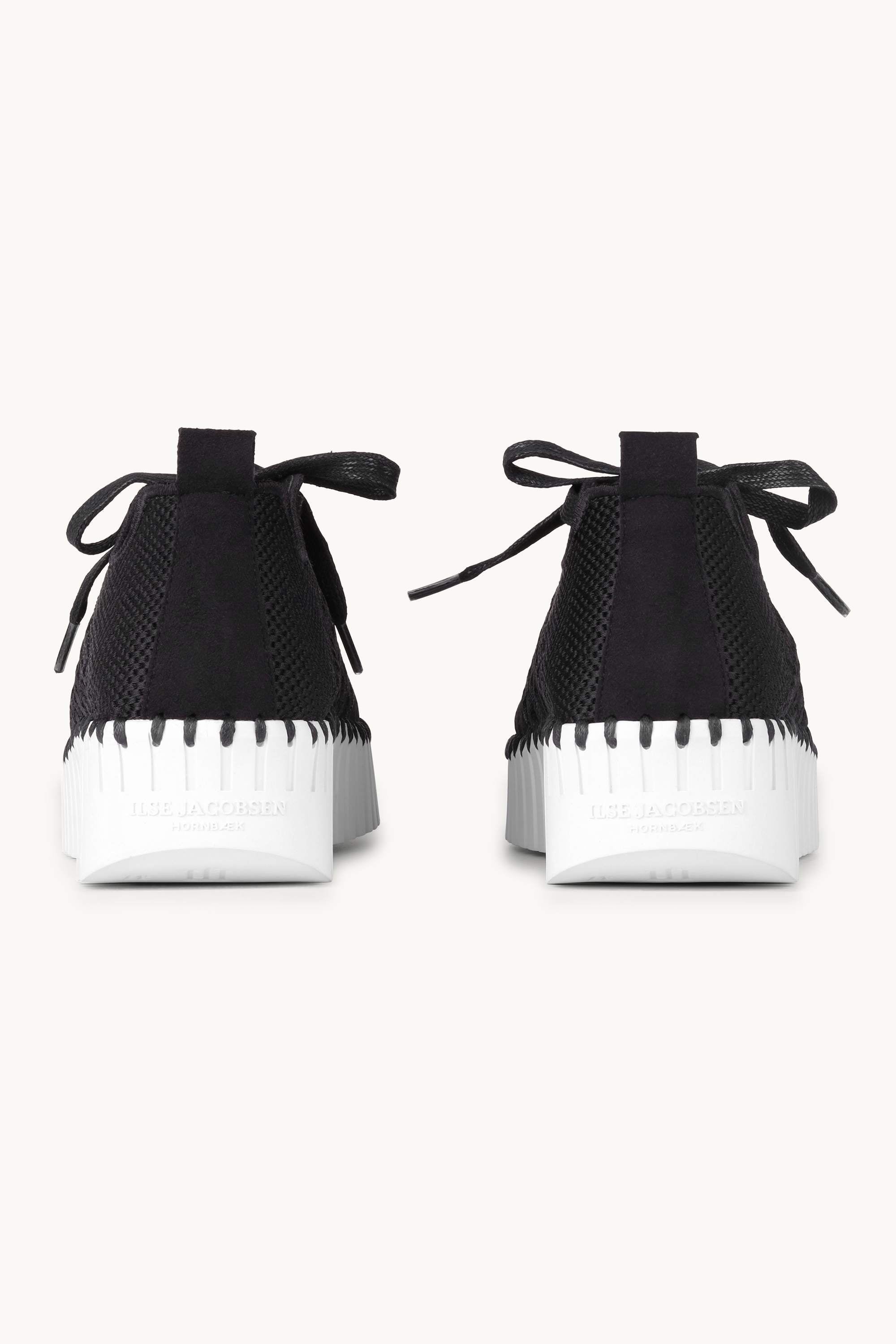 Tulip Slipper Mit Schnürung - Black White