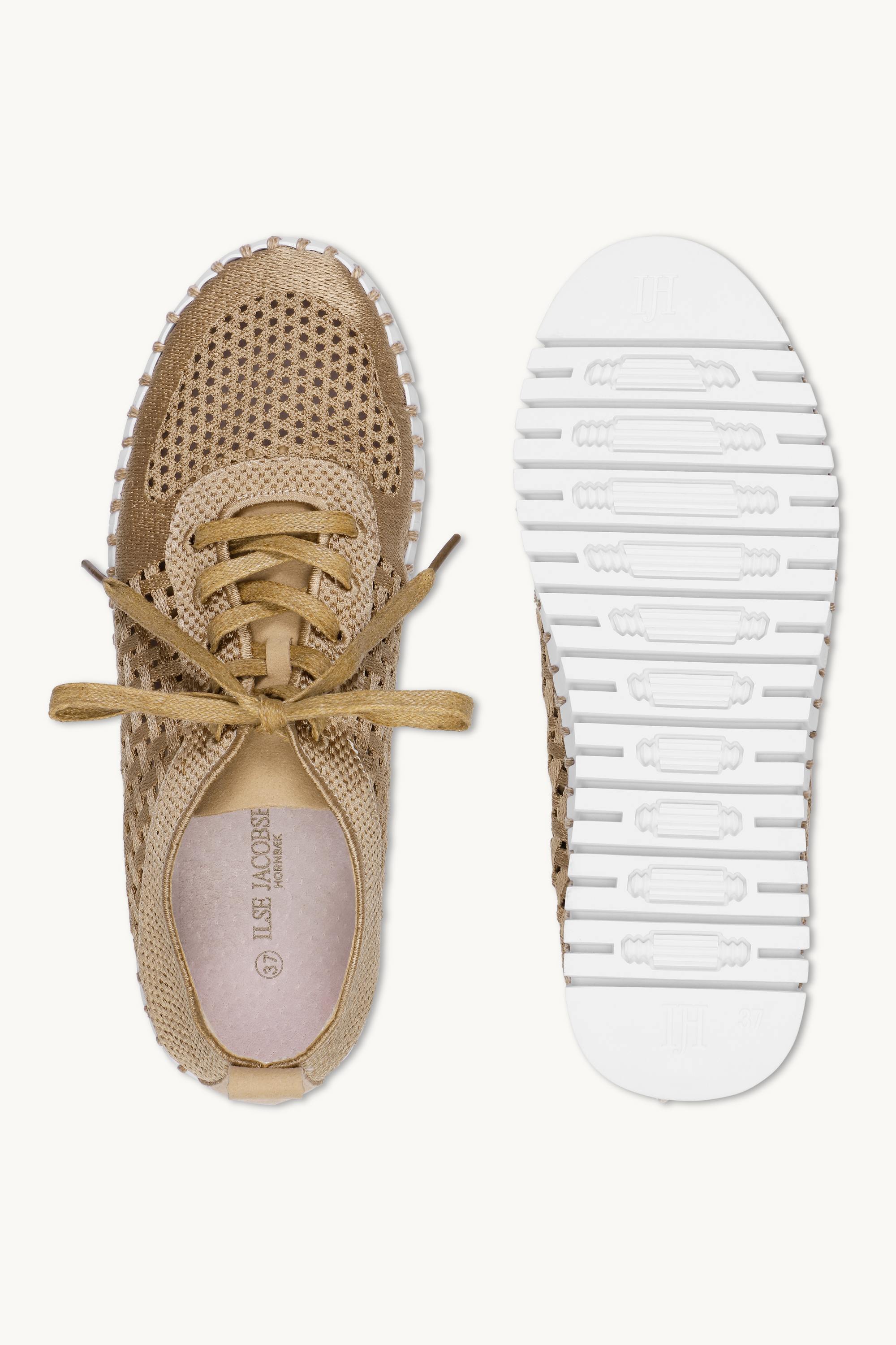 Tulip Slipper Mit Schnürung - Latte White