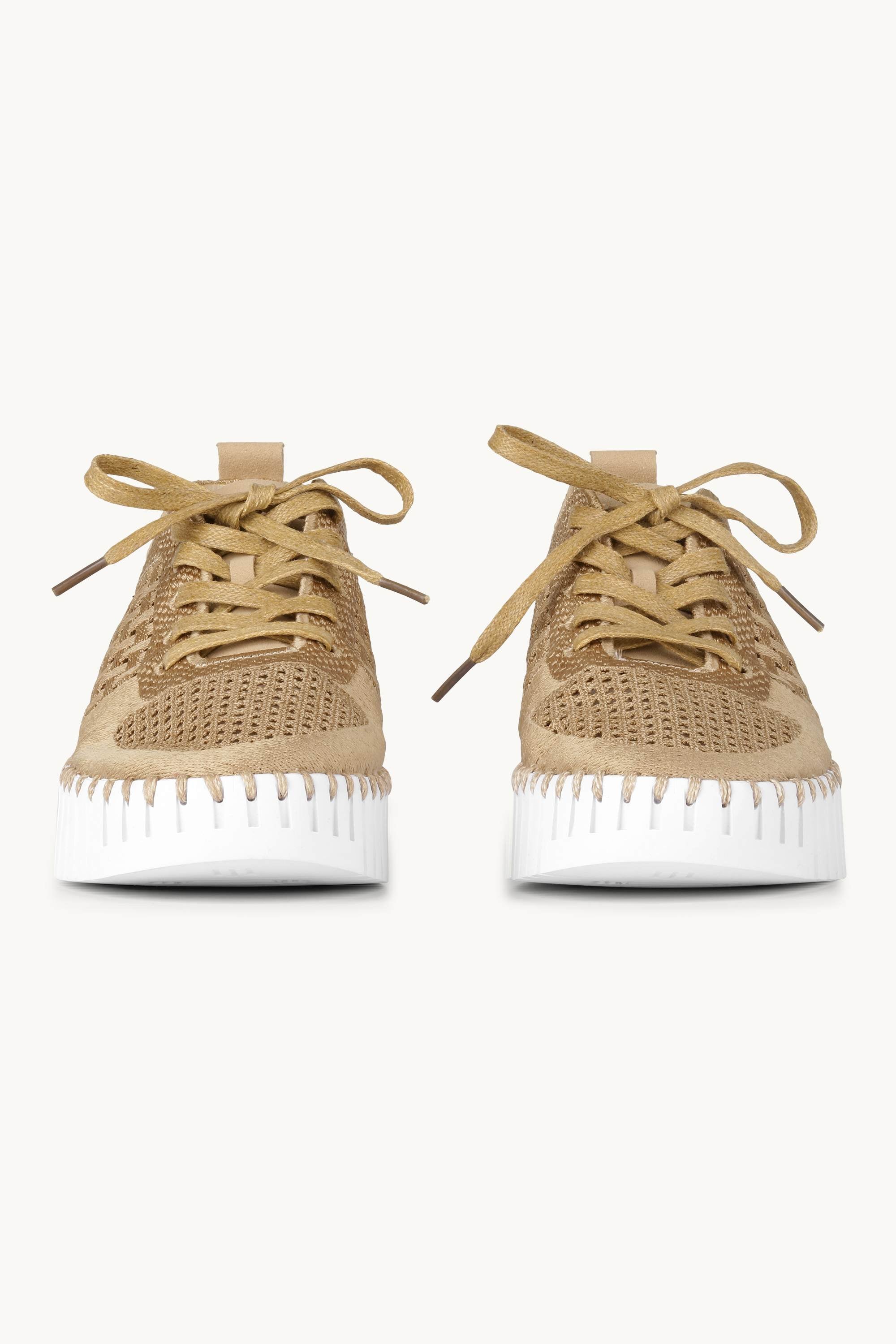 Tulip Slipper Mit Schnürung - Latte White