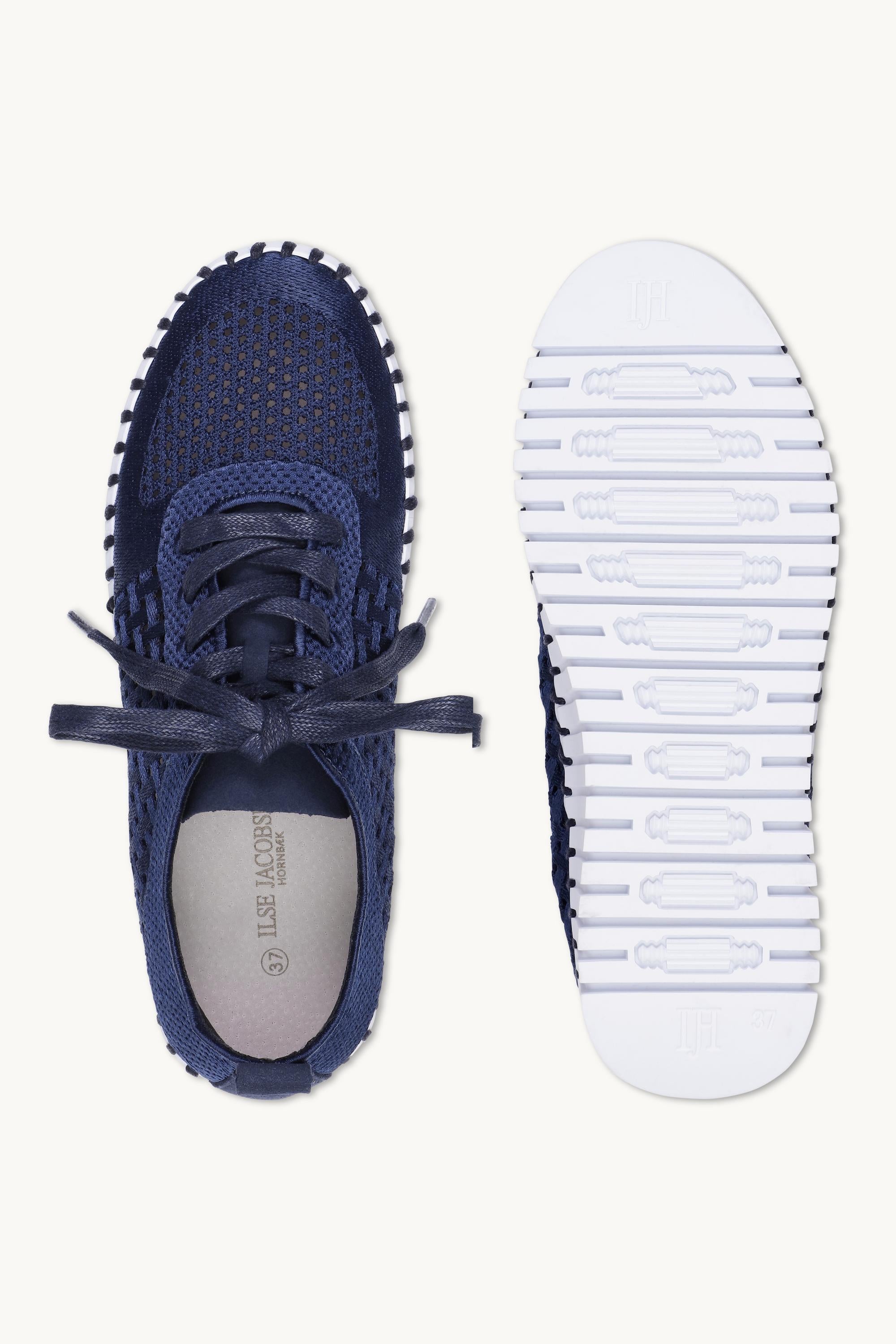 Tulip Slipper Mit Schnürung - Dark Indigo White