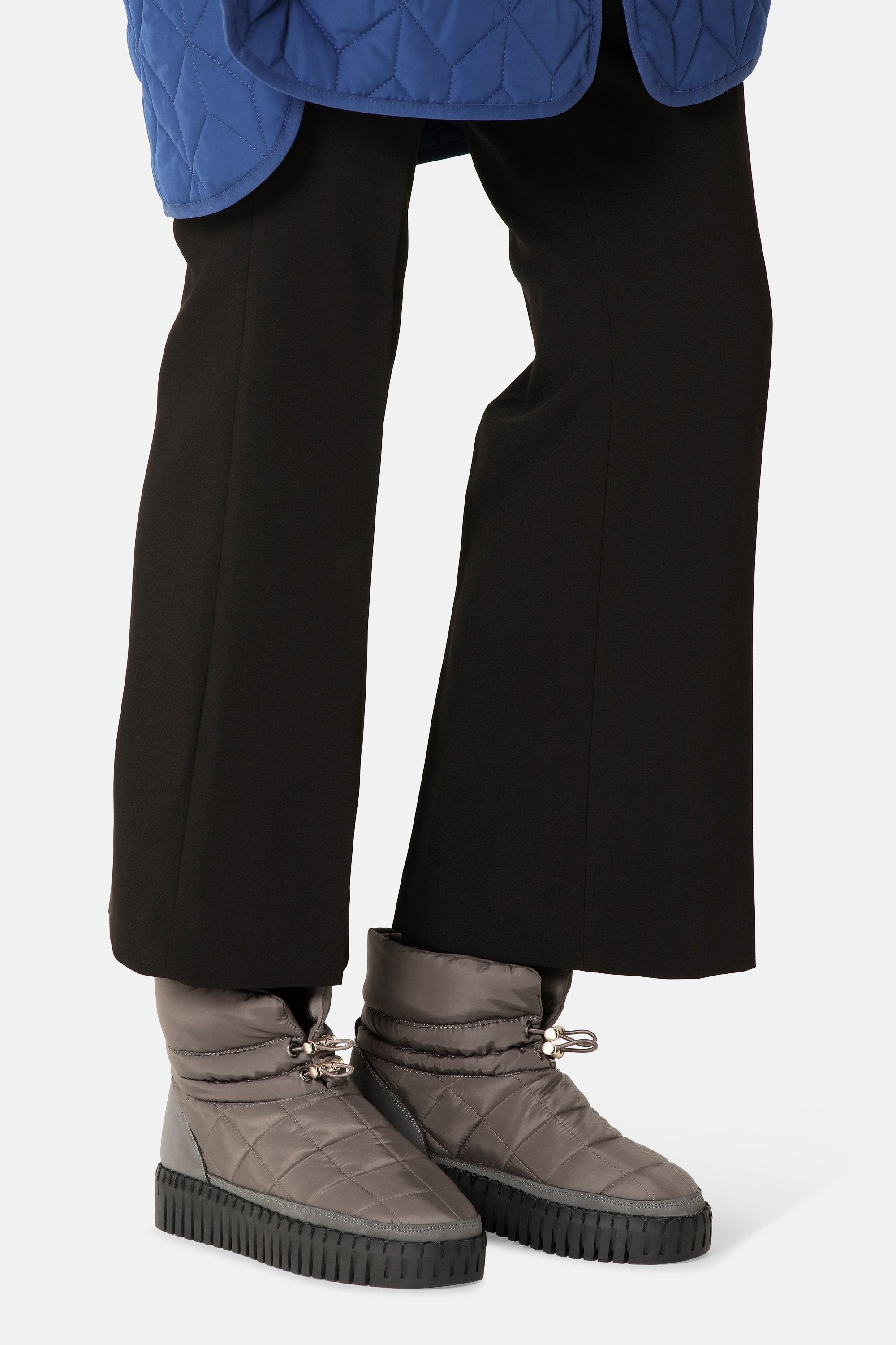 Tulip Padded Winter Boot - Grey Black