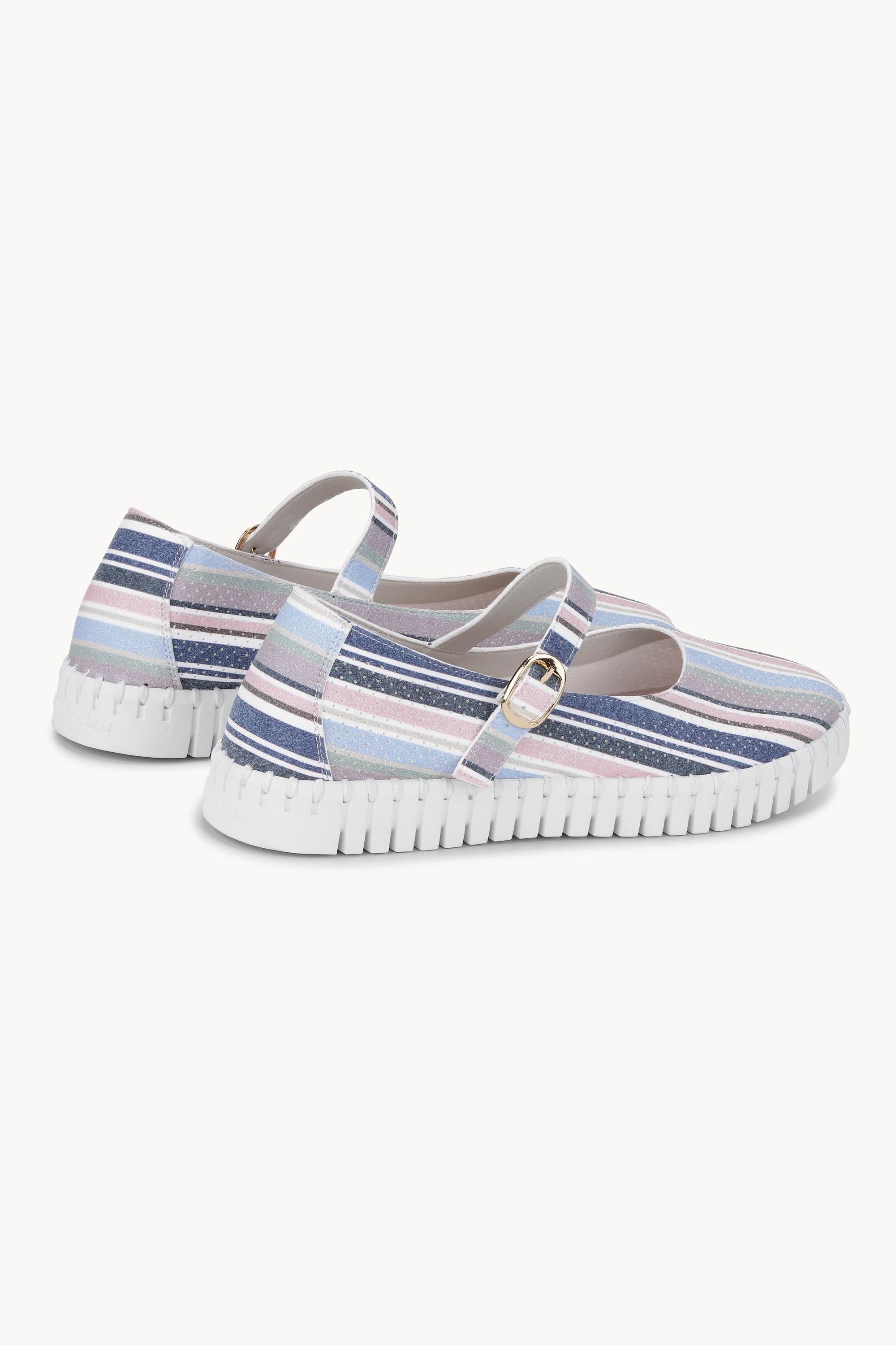 Ballerina Gestreift - Lotus White