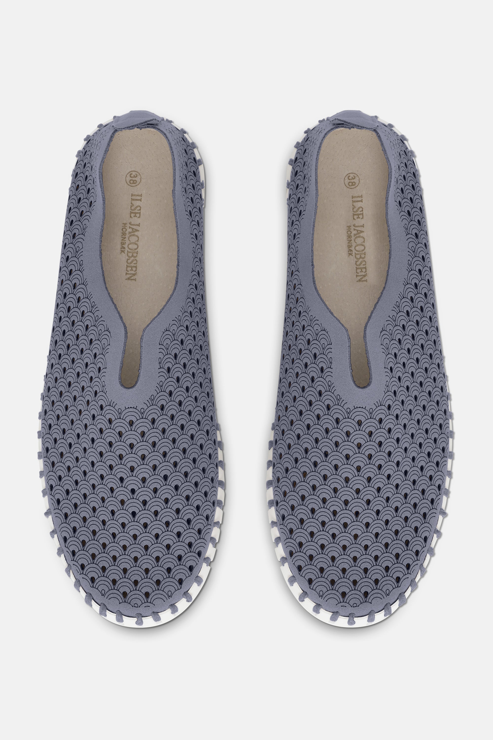 Ilse Jacobsen Hornbæk Footwear Tulip Schuhe Slip-in 636 Grey Blue