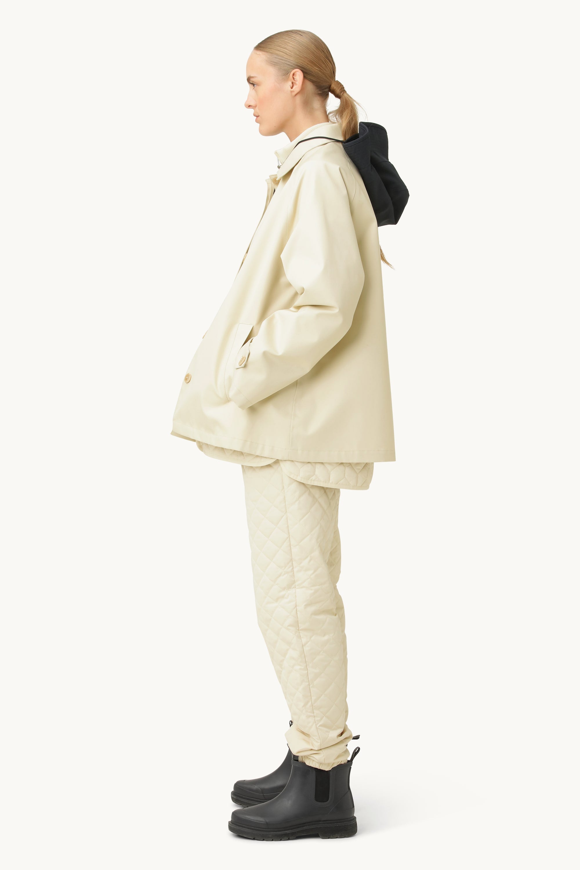 Cotton Rain Coat - Bleached Sand