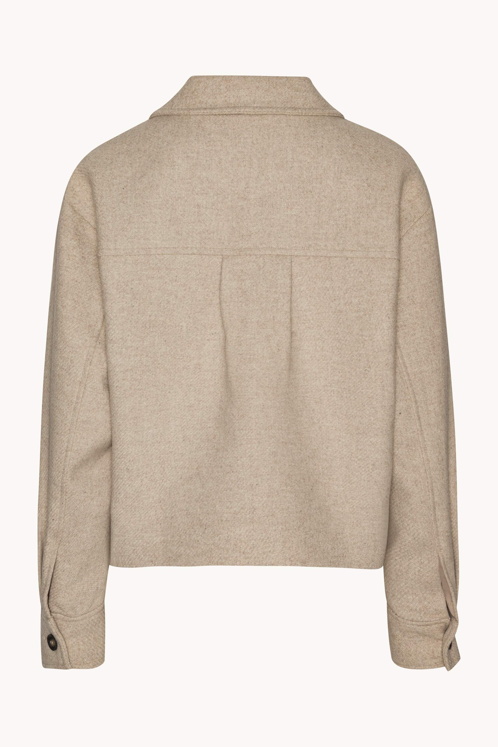 Short Buttoned Jacket - Wheat